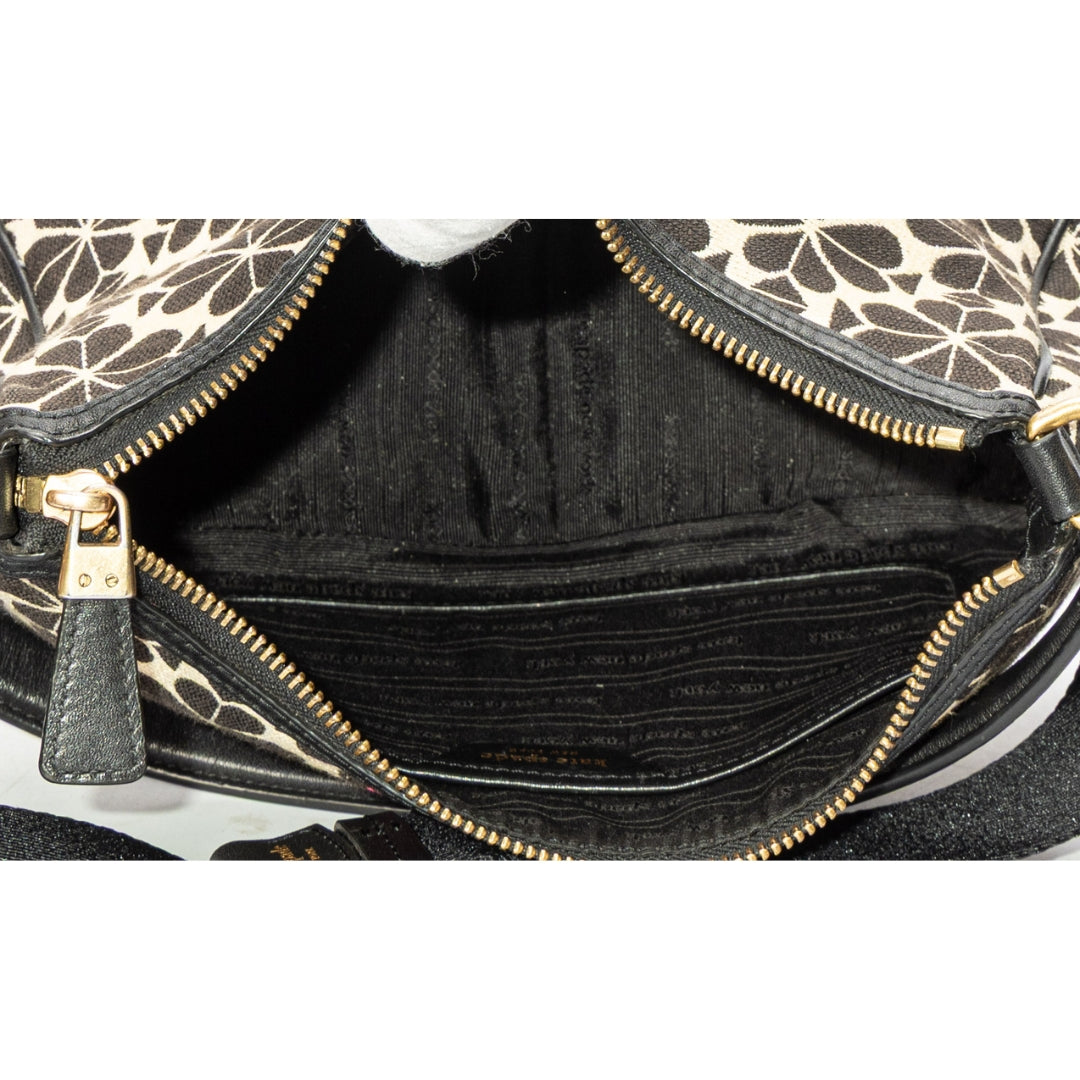 Kate Spade Flower Jacquard Stripe Convertible Shoulder Bag