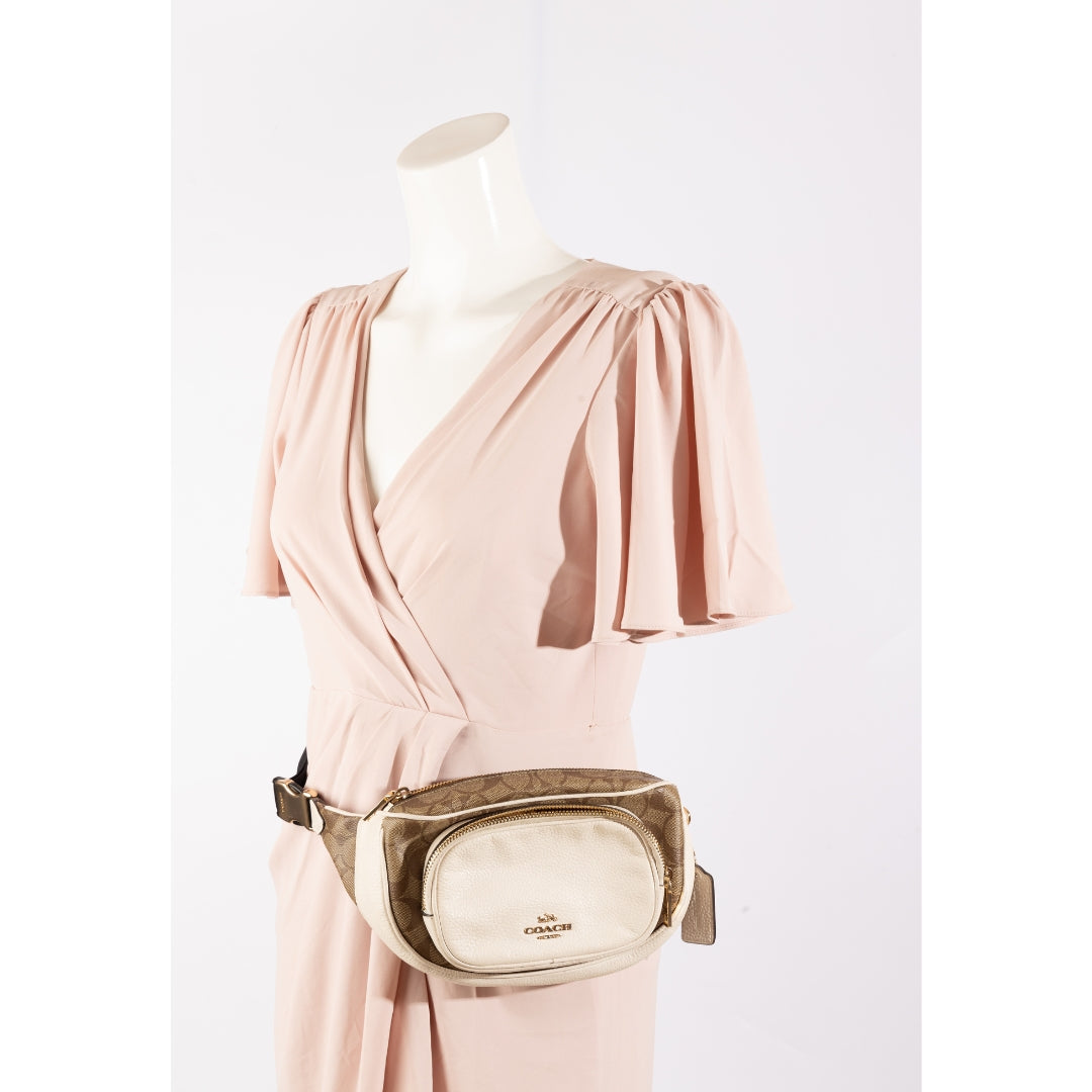 Coach Court Signature Canvas Belt Bag