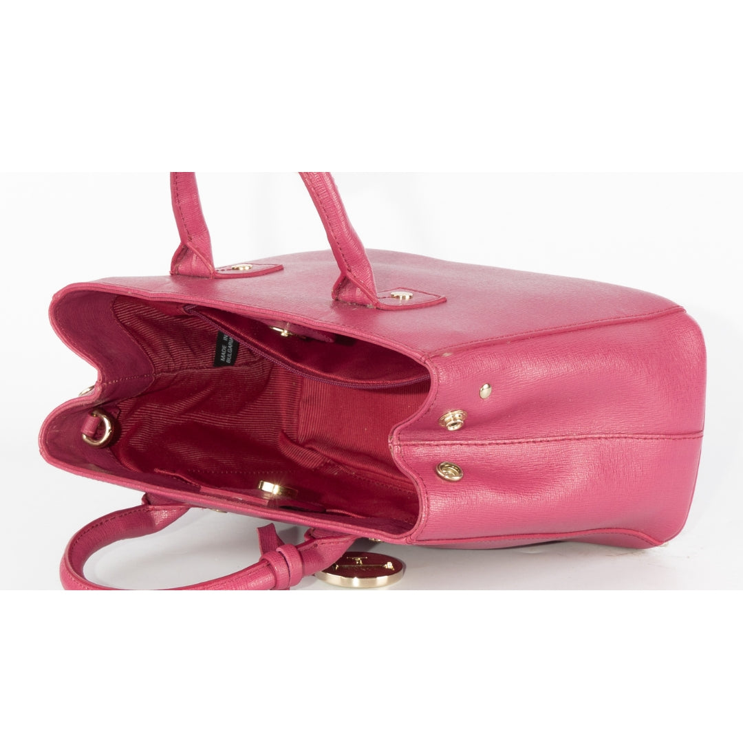 Furla Pink Leather Linda Satchel