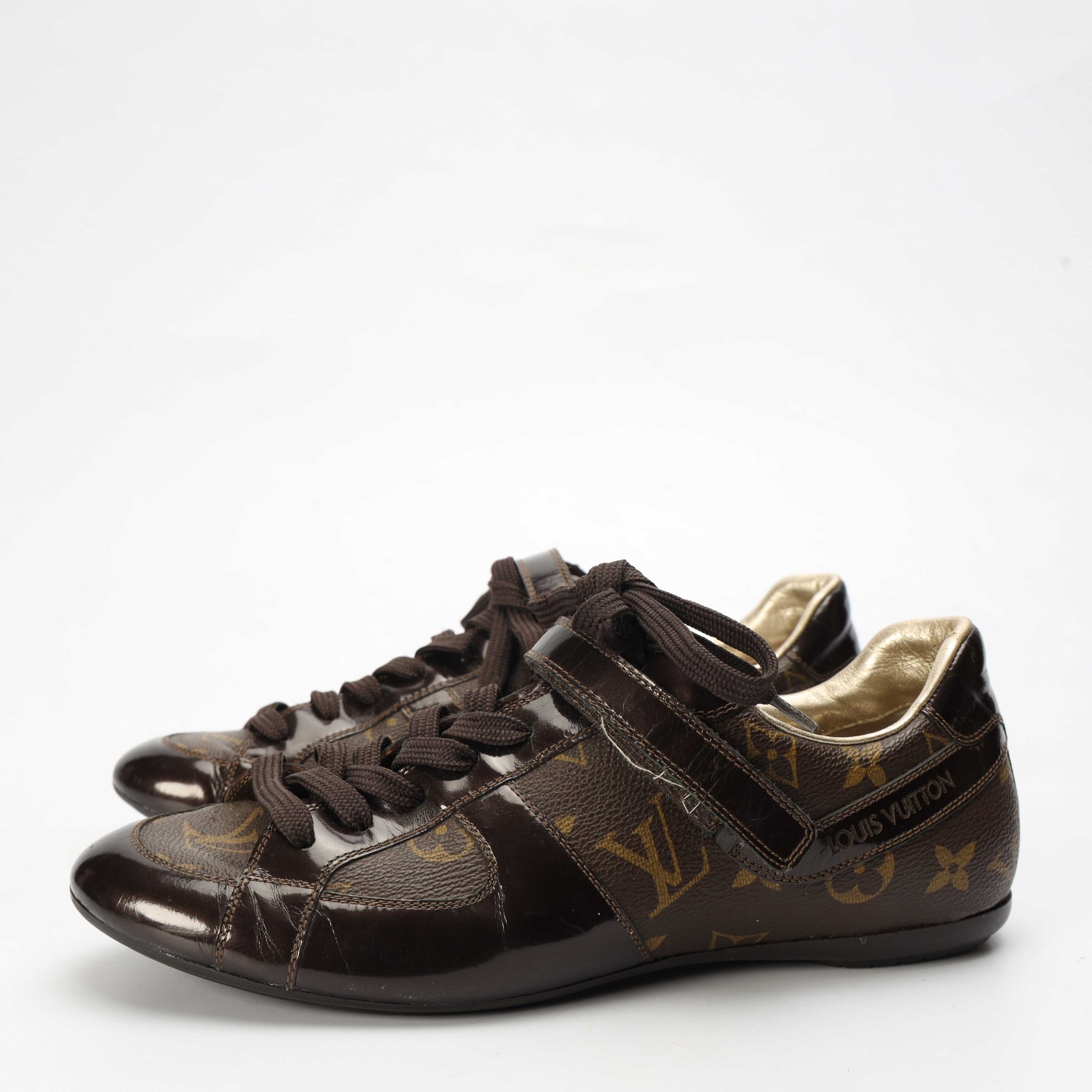 Louis Vuitton Brown Monogram Low Top Sneakers