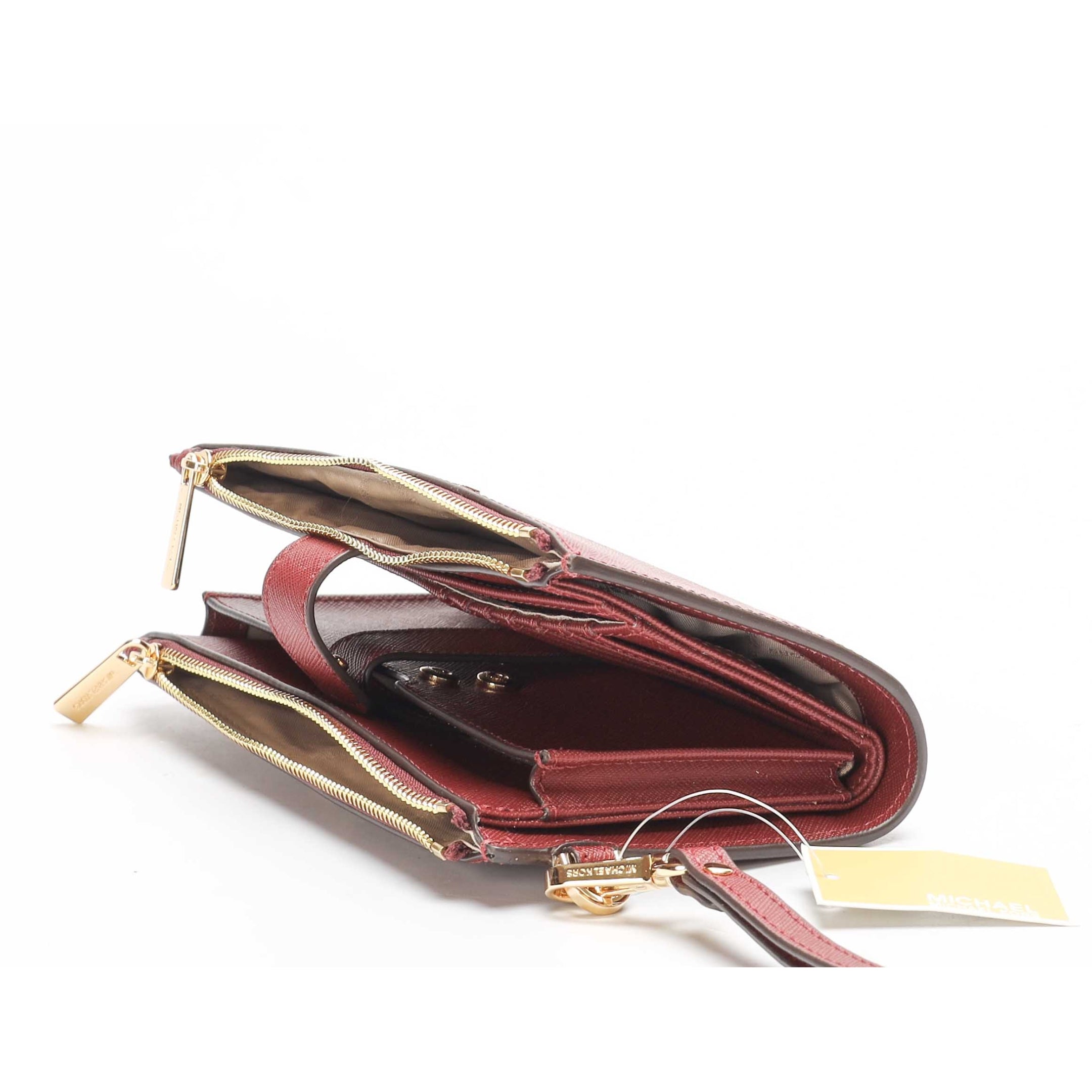 Michael Kors Jet Set Maroon Wristlet Wallet