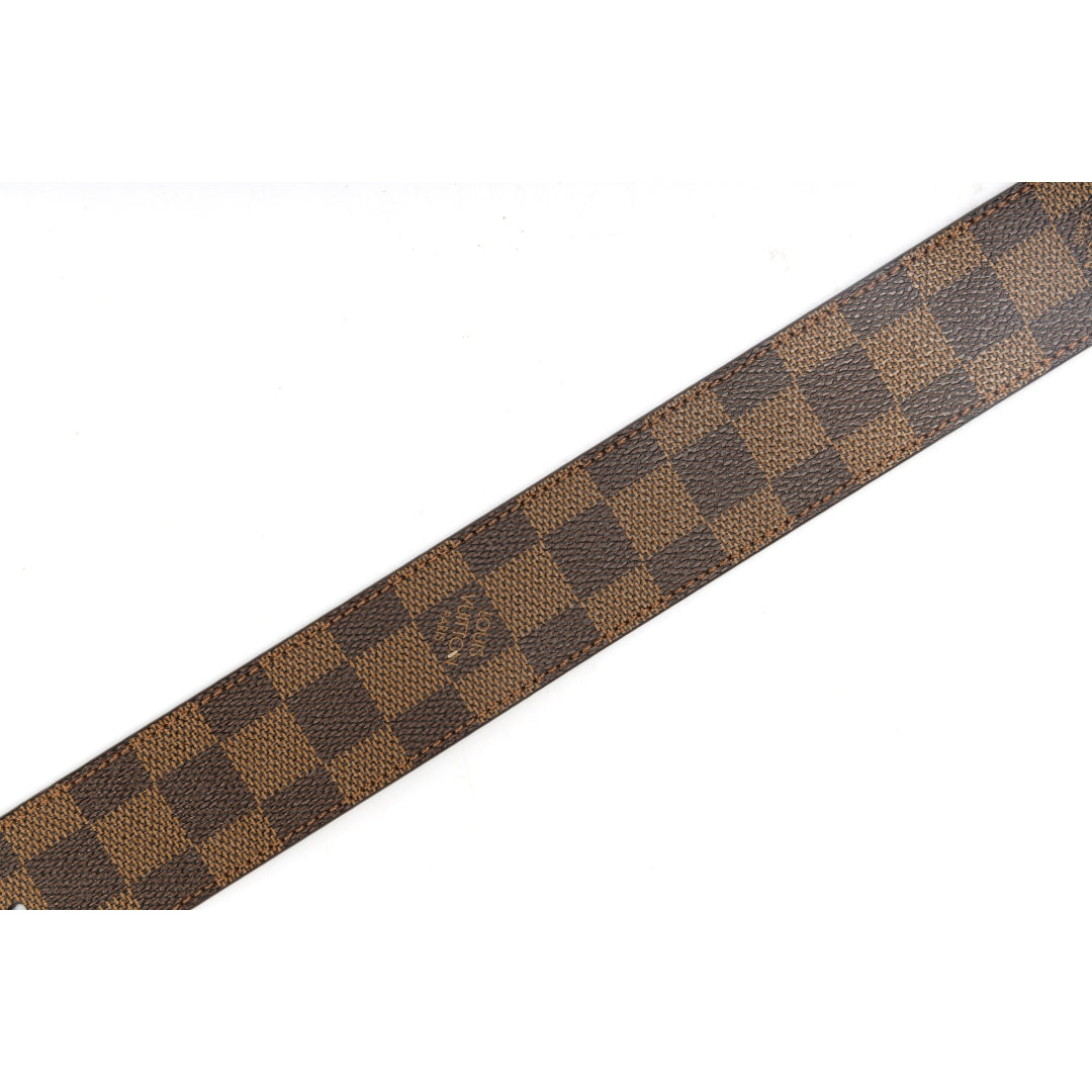 Louis Vuitton Damier Ebene Canvas LV Initiales Belt