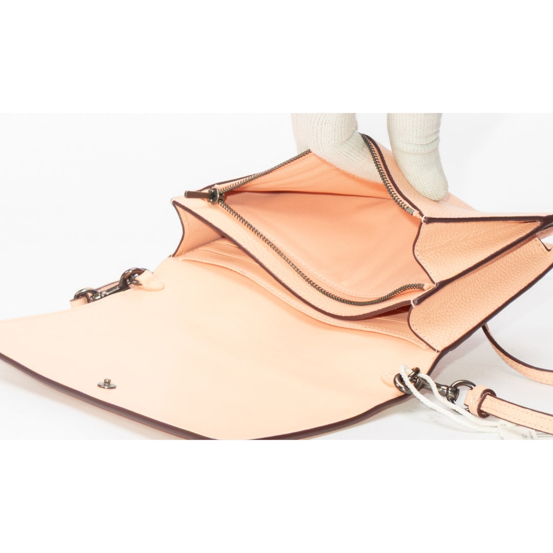 Coach Foldover Polished Pebble Crossbody Bag