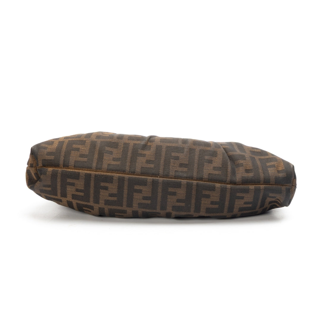 Fendi Zucca Brown Canvas Baguette