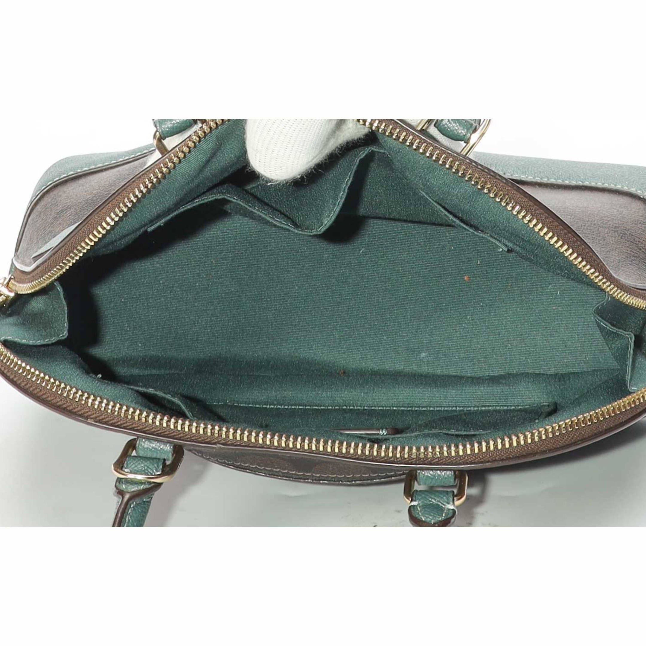 Coach Mini Sierra Signature Brown Satchel