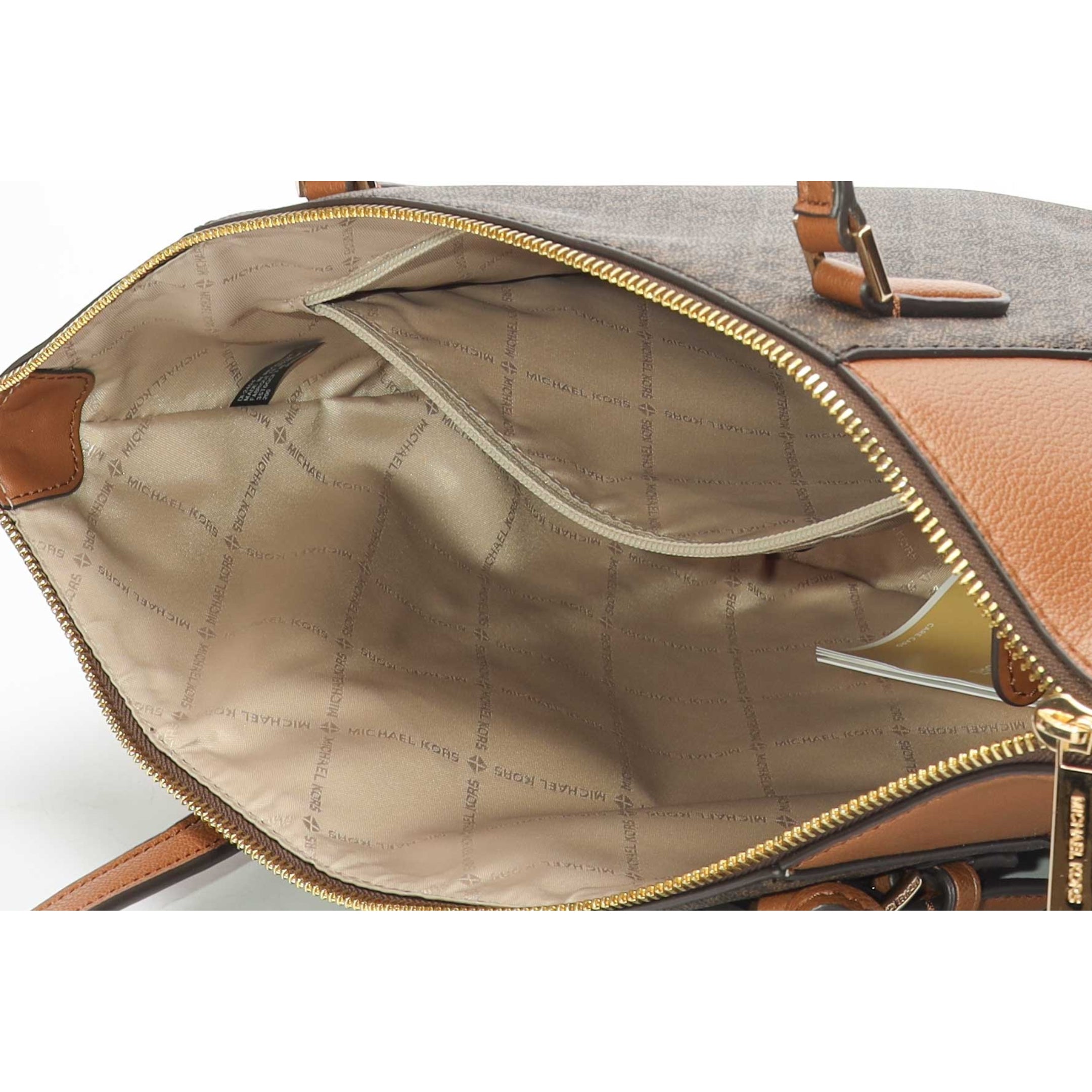 Michael Kors Charlotte Logo Brown Tote Bag