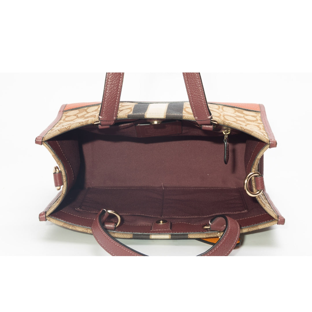 Coach Dempsey Carryall Bag In Signature Jacquard