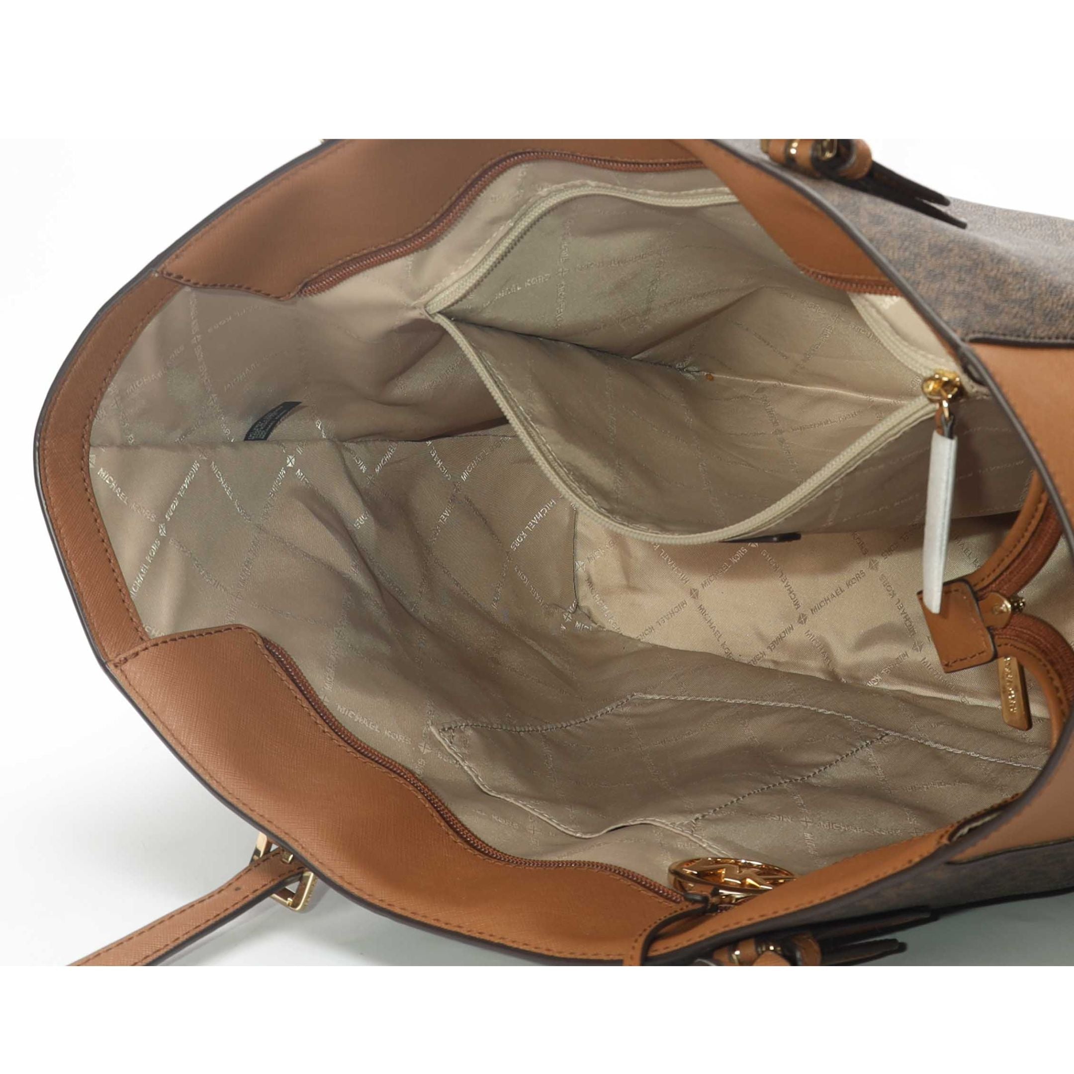 Michael Kors Gilly Logo Brown Tote
