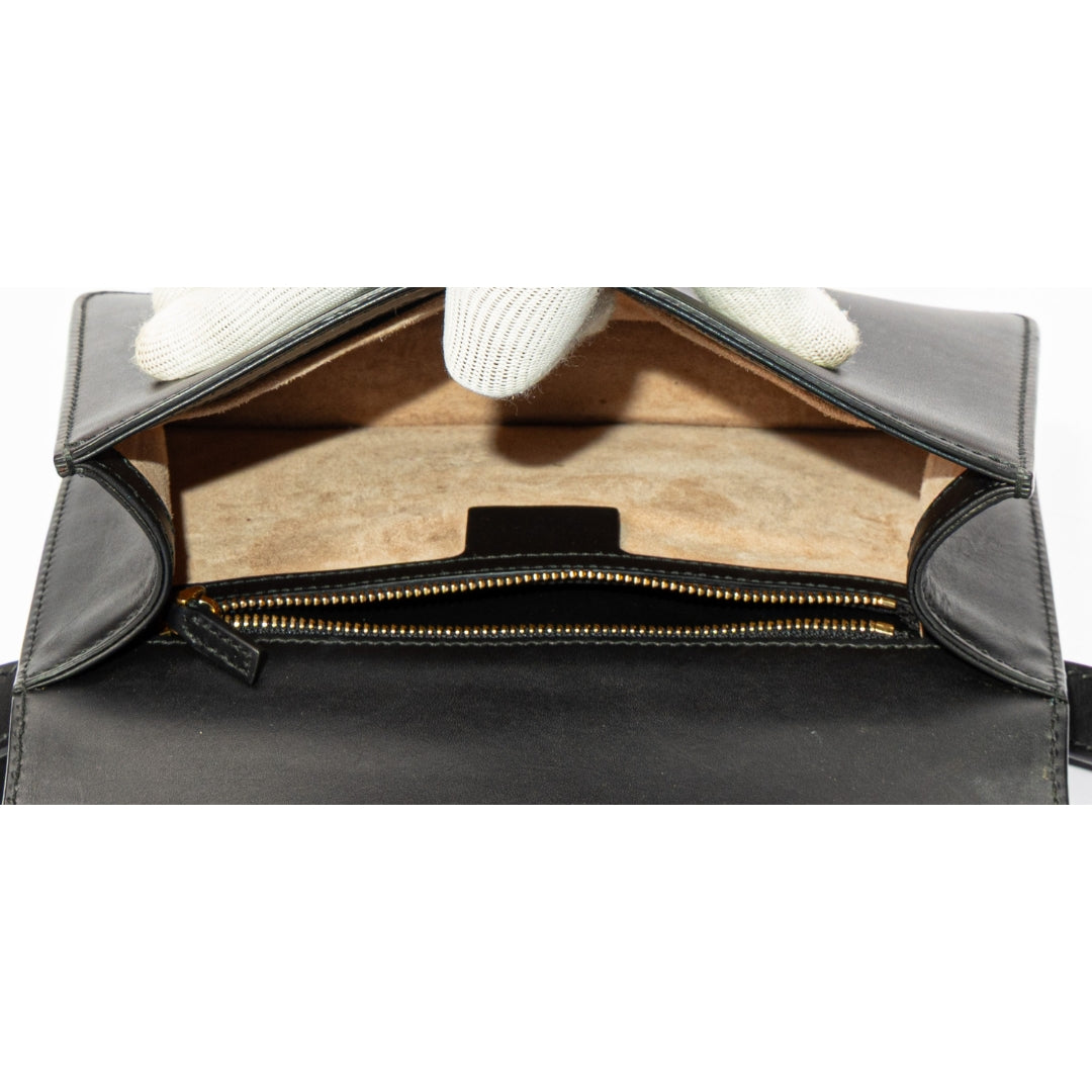 Gucci Black Web Sylvie Belt Bag