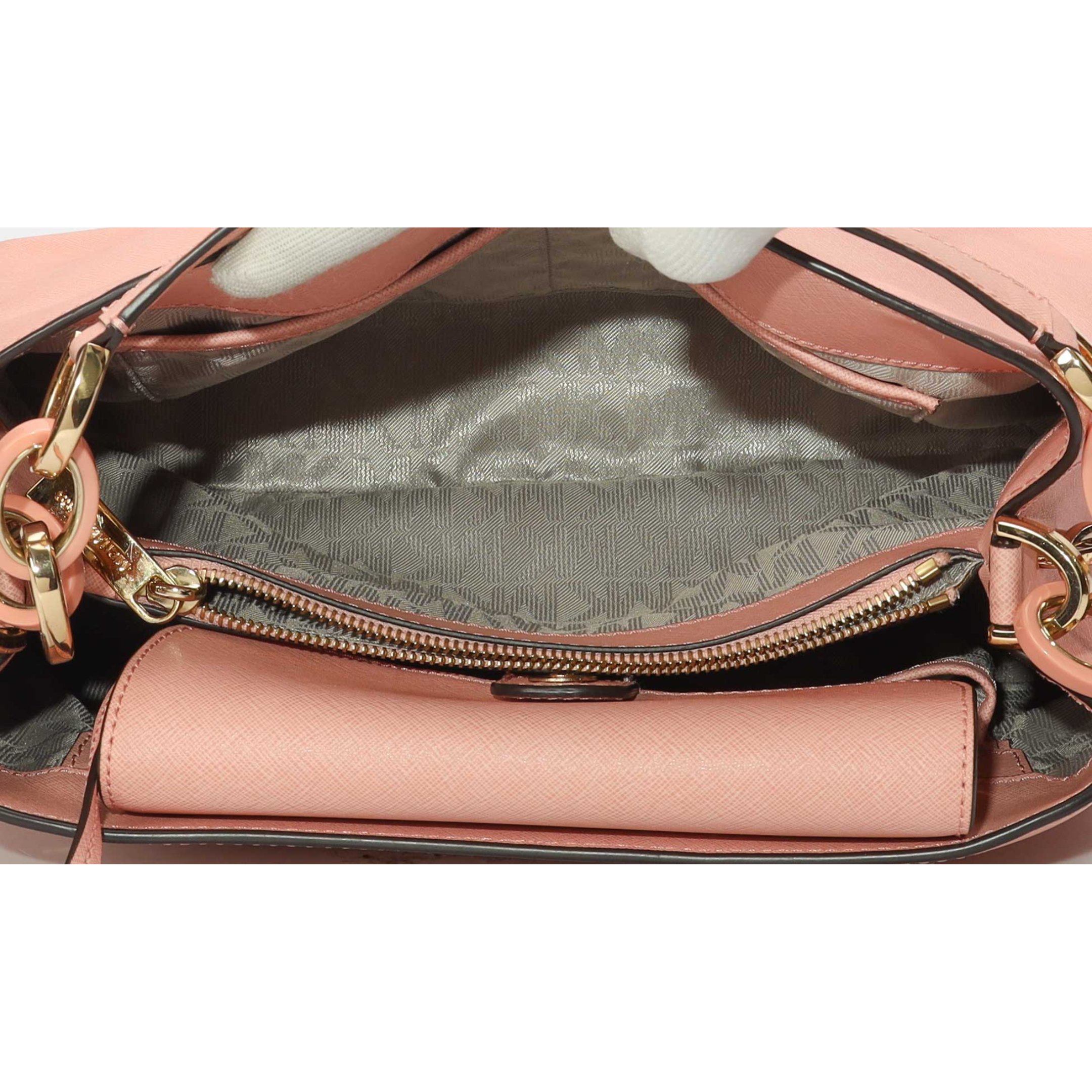 Michael Kors Portia Cement Pink Shoulder Bag