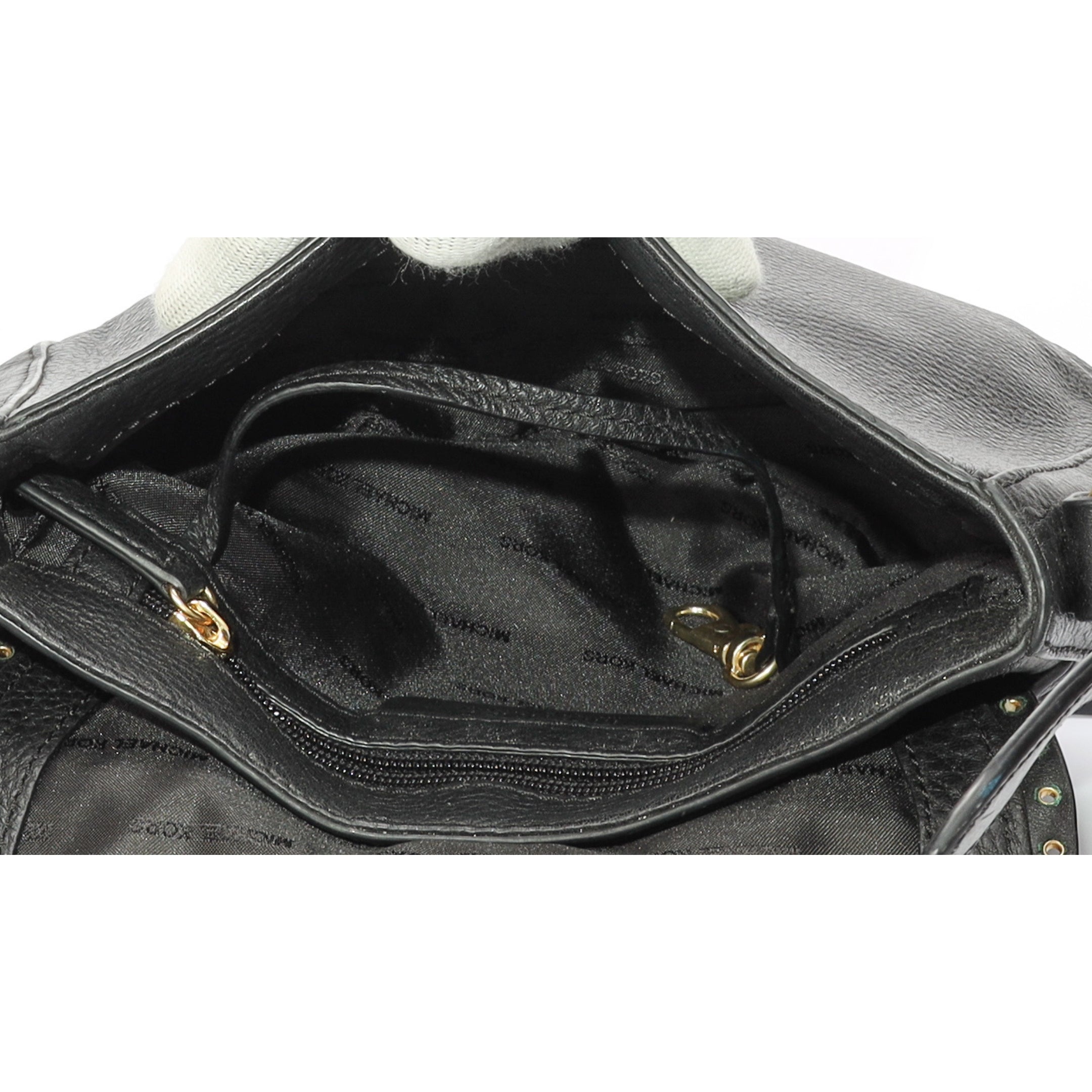 Michael Kors Brooklyn Black Saddlebag