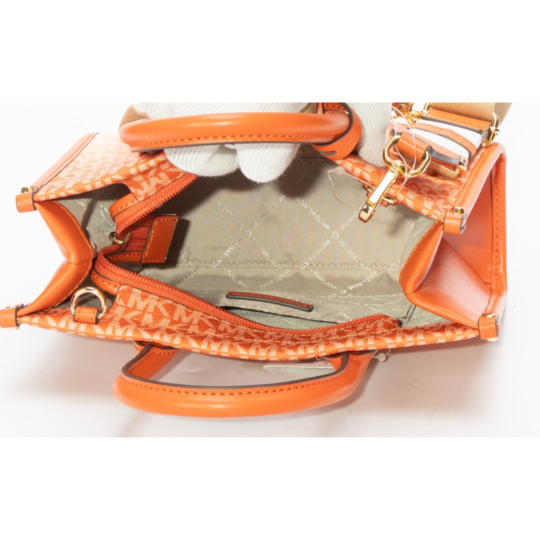 Michael Kors Mirella Orange Ombré Logo Tote