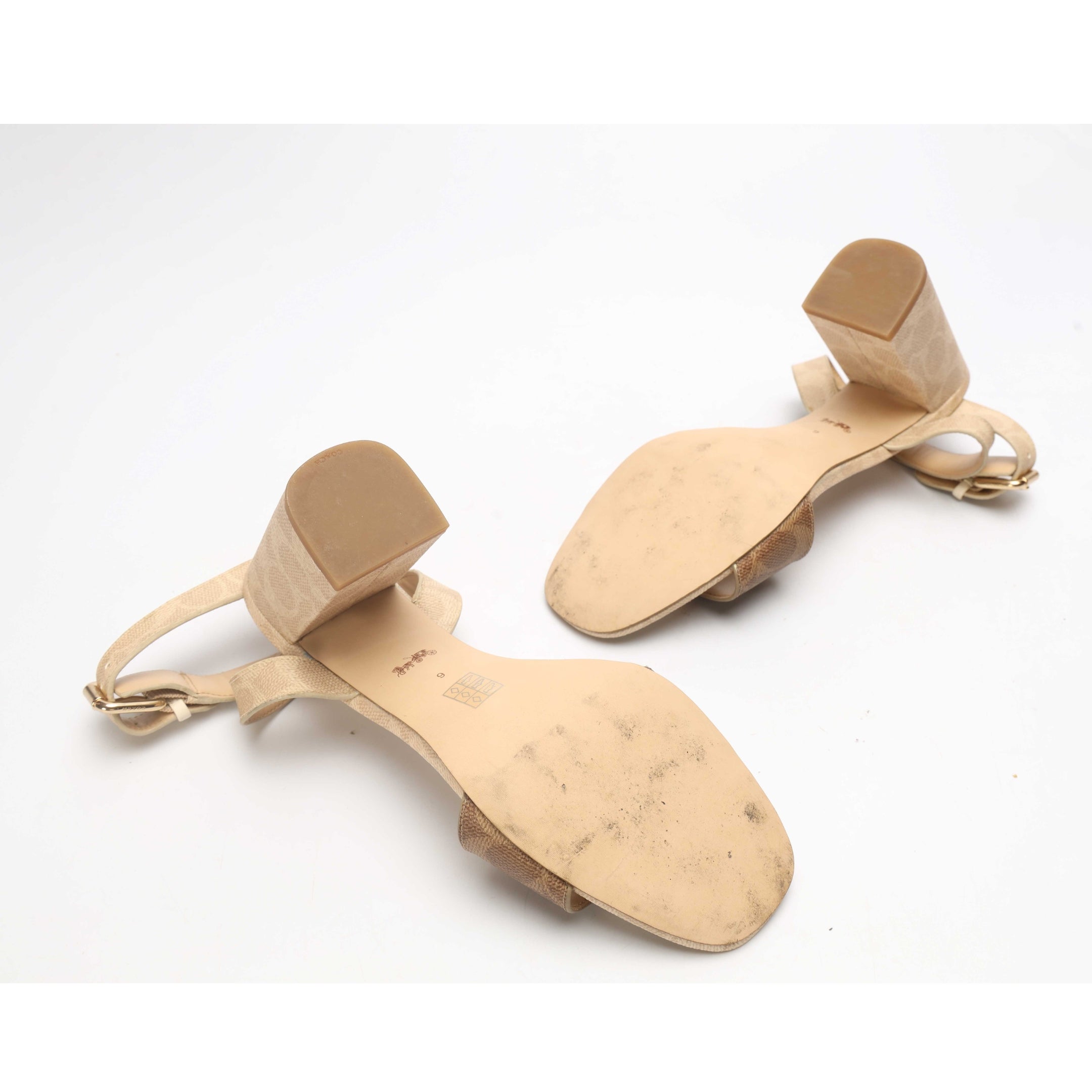 Coach Signature Canvas Shelby Sandals