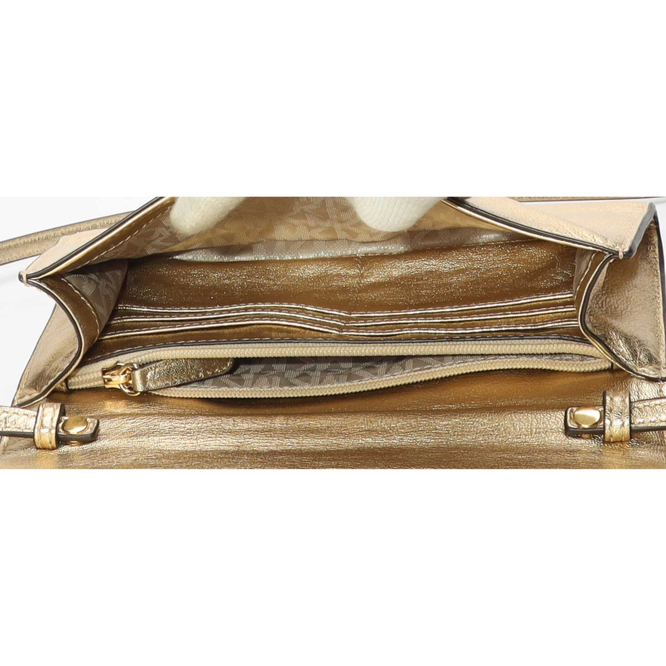 Michael Kors Lana Gold Clutch Bag