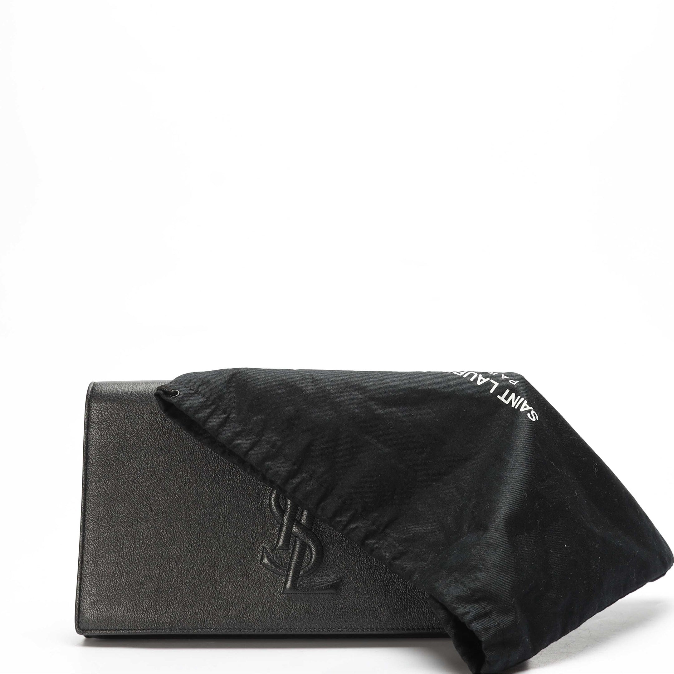 Yves Saint Laurent Black Belle De Jour Flap Clutch