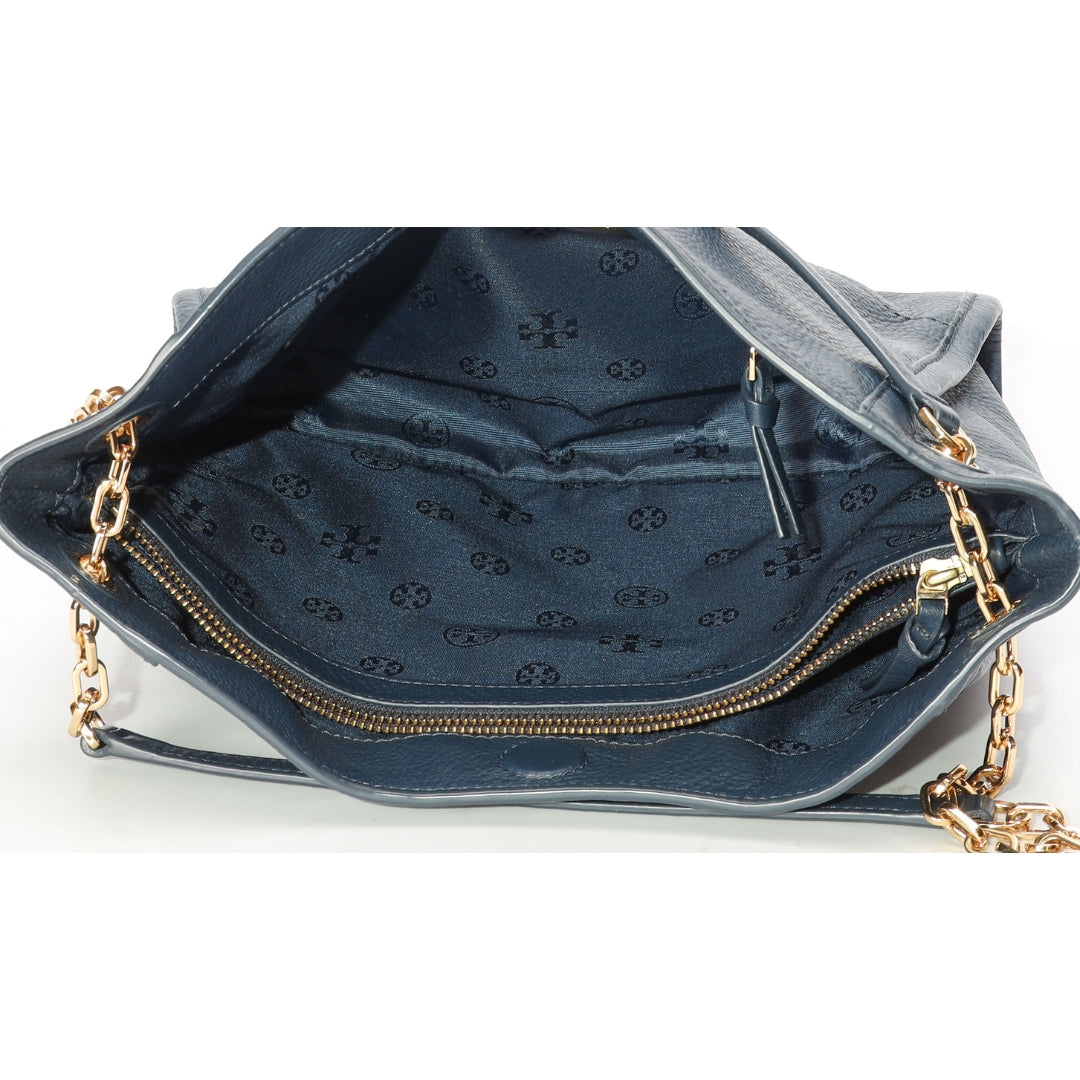 Tory Burch Blue McGraw Slouchy Tote