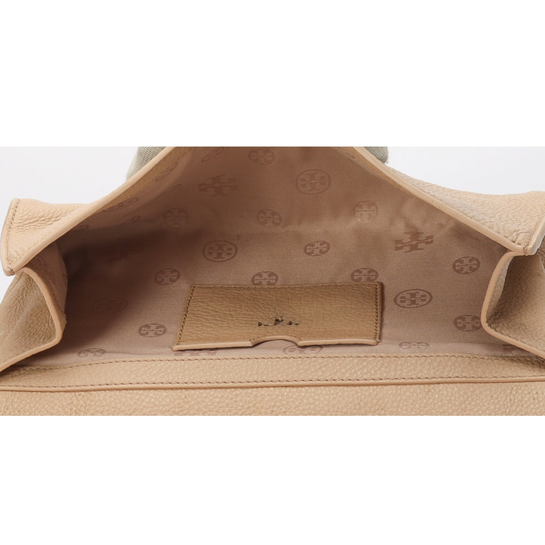 Tory Burch Pink Emma Rainbow Logo Clutch