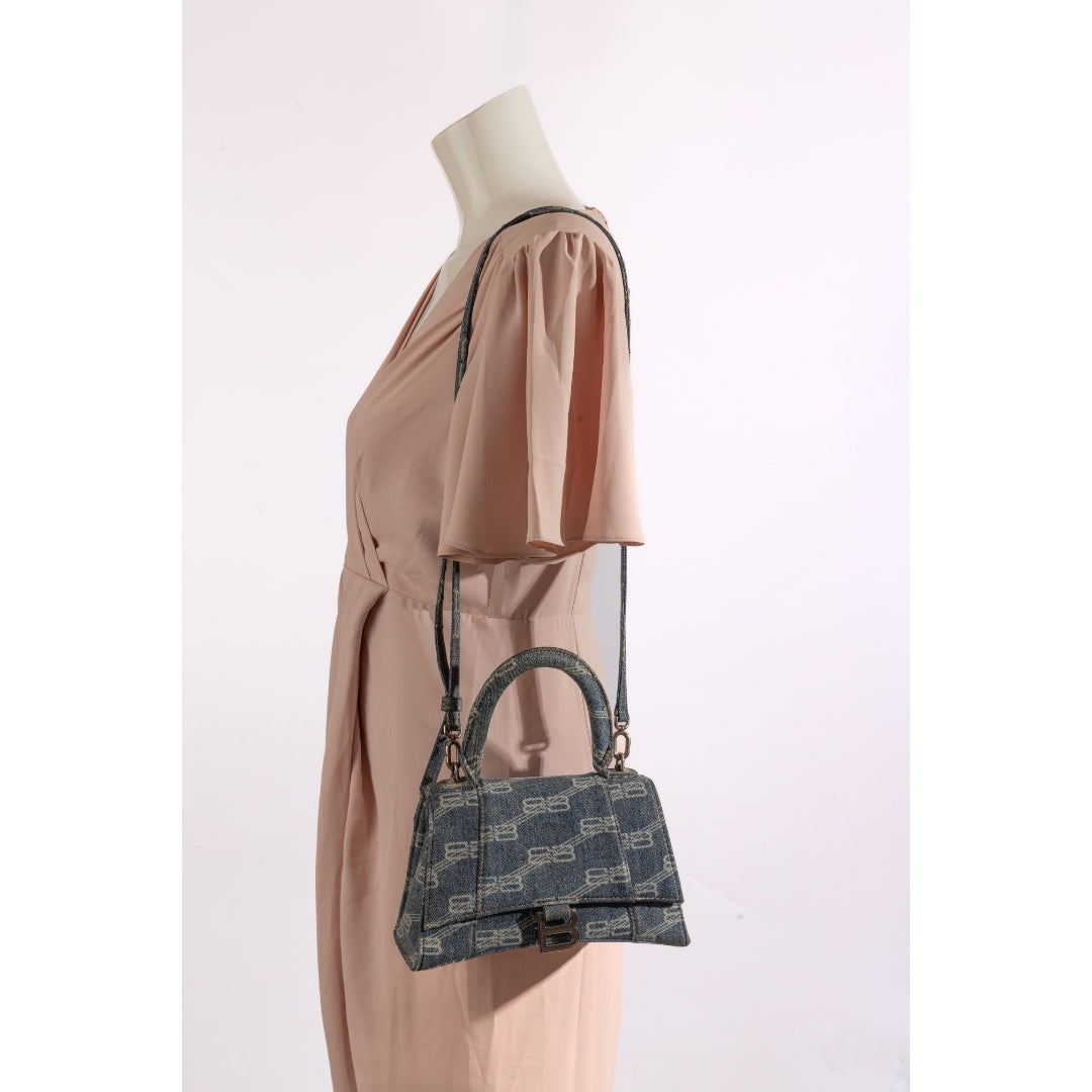 Balenciaga BB Denim Hourglass Bag