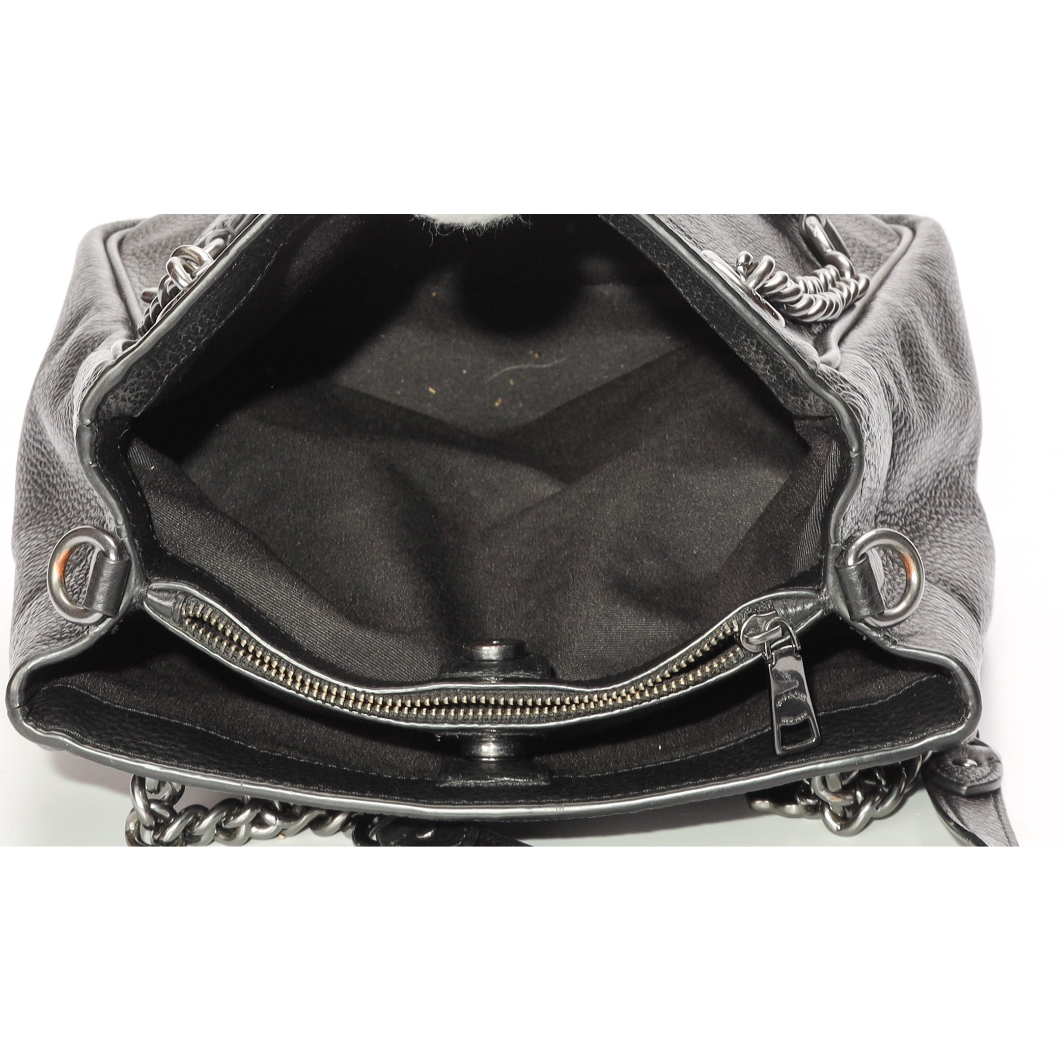 Coach Cammie Black Chain Bucket Bag