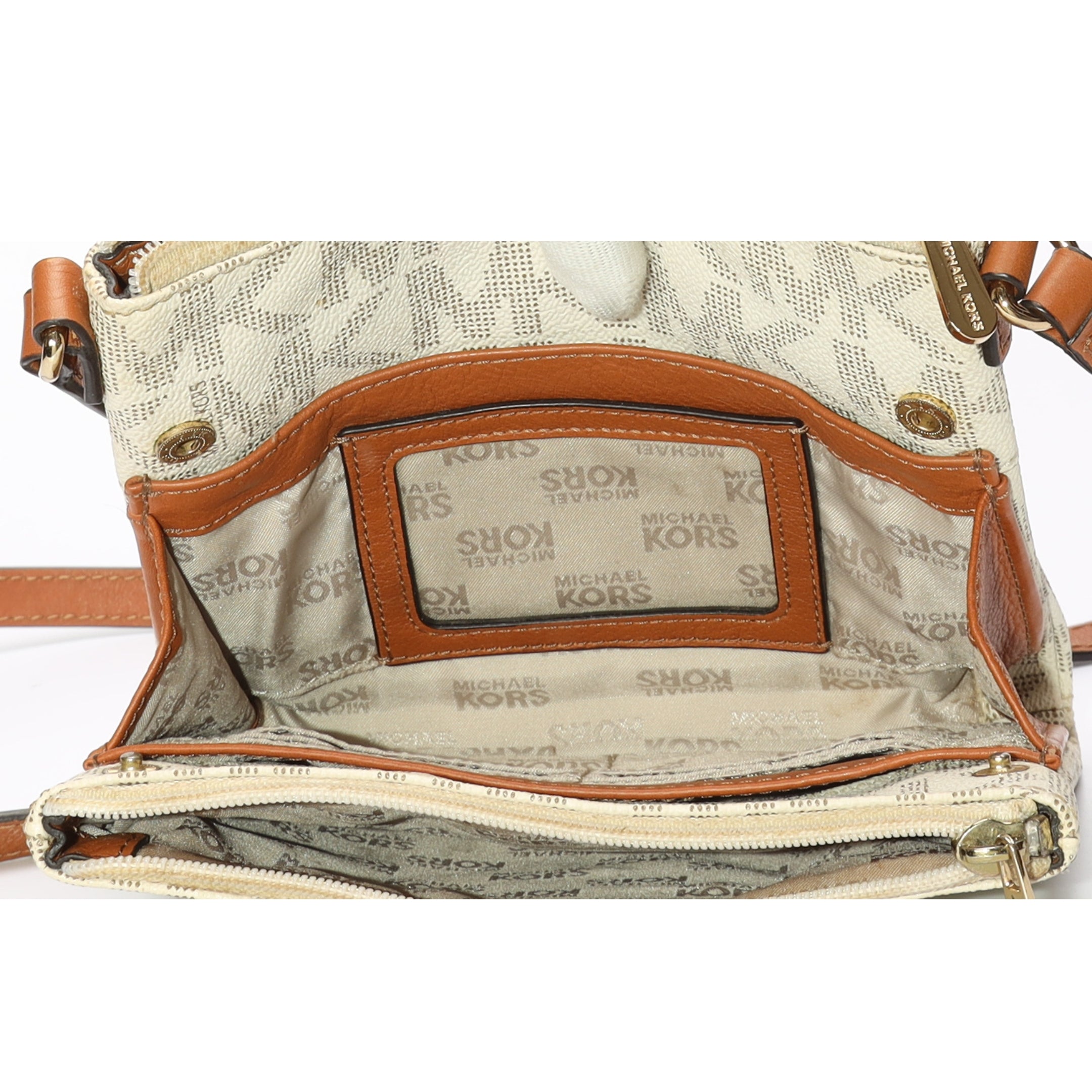 Michael Kors Fulton Vanilla Crossbody Bag