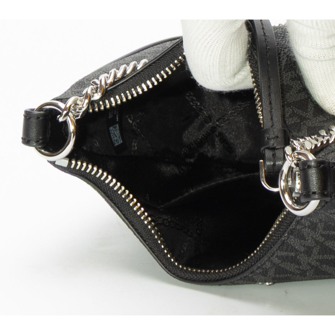 Michael Kors Black Jet Set Charm Small Logo Pochette
