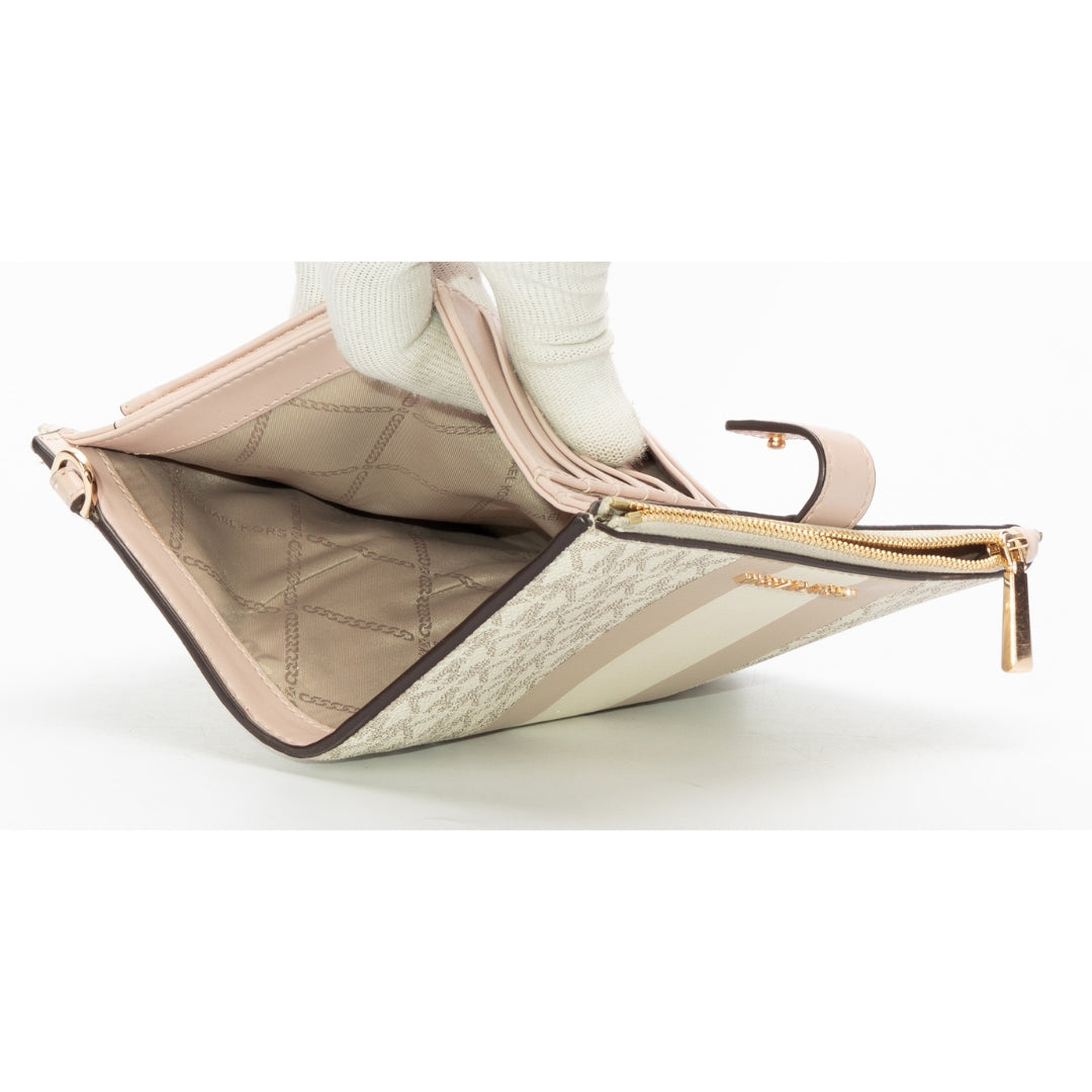 Michael Kors Signature Jet Set Medium Double Zip Wallet