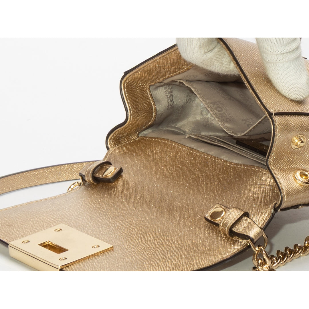 Michael Kors Tina Gold Crossbody Bag