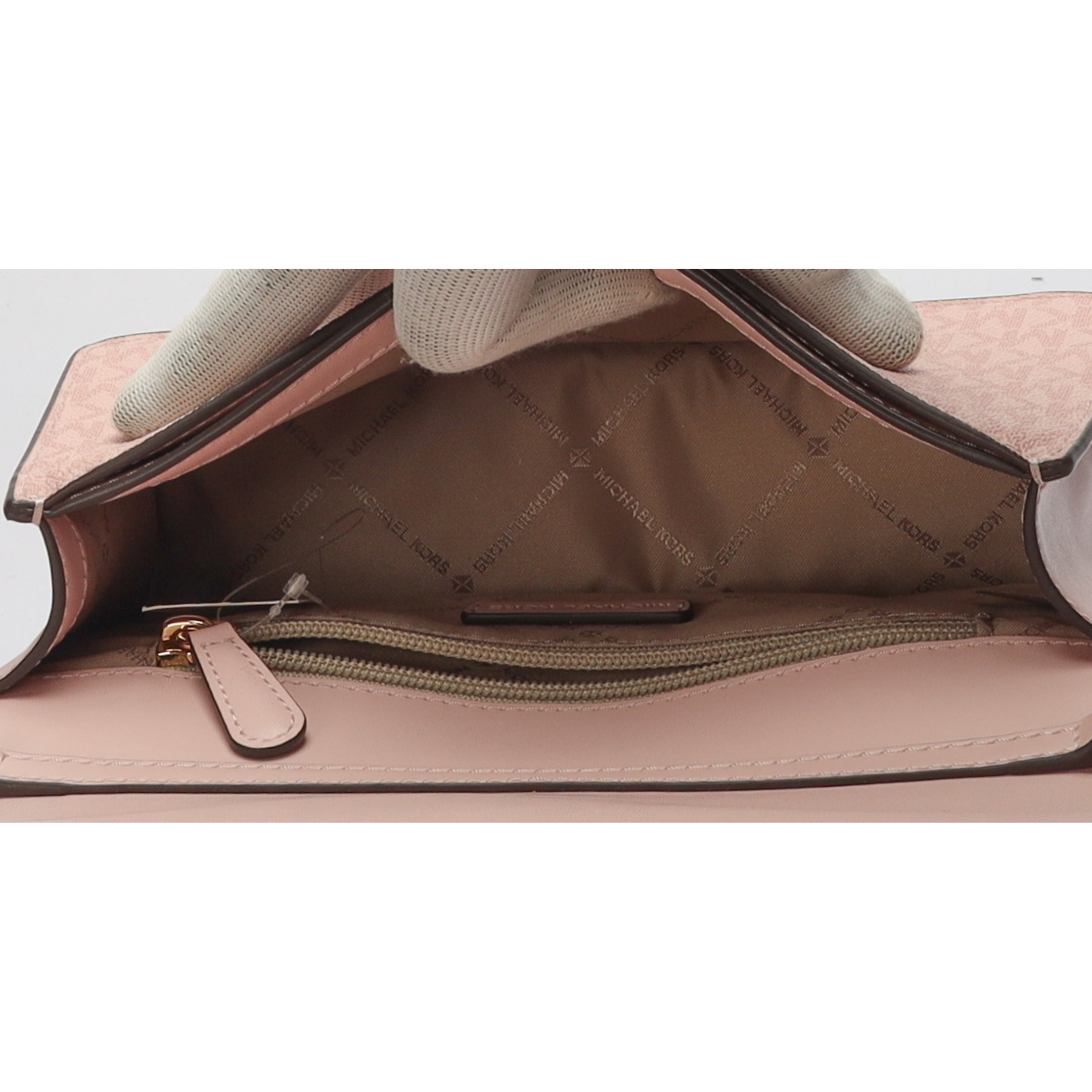 Michael Kors Jet Set Pink Logo Crossbody Bag