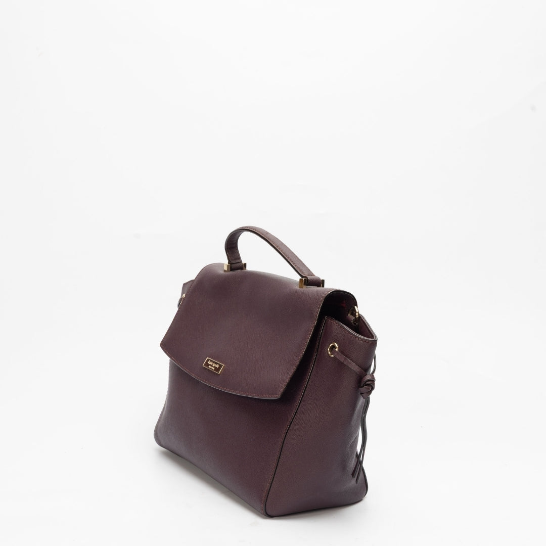 Kate Spade Leather Flap Top Handle Bag