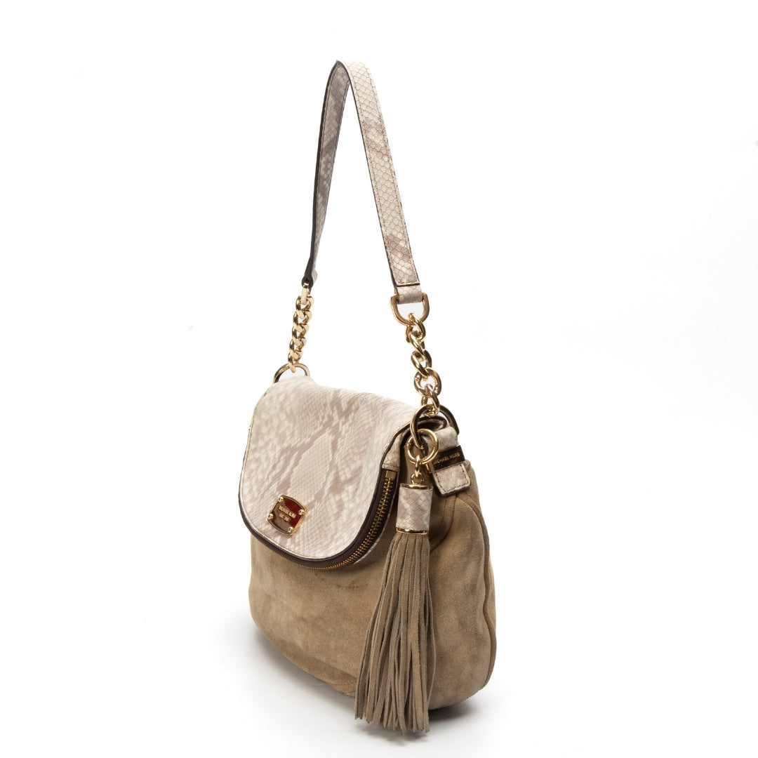 Michael Kors Convertible Bedford Suede Shoulder Bag