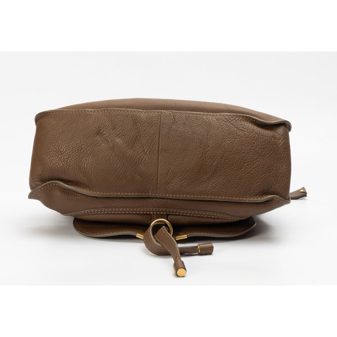 Chloe Brown Leather Medium Marcie Satchel
