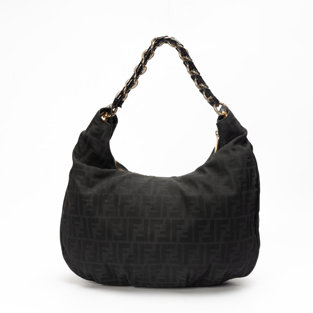 Fendi Zucca Mia Hobo Bag