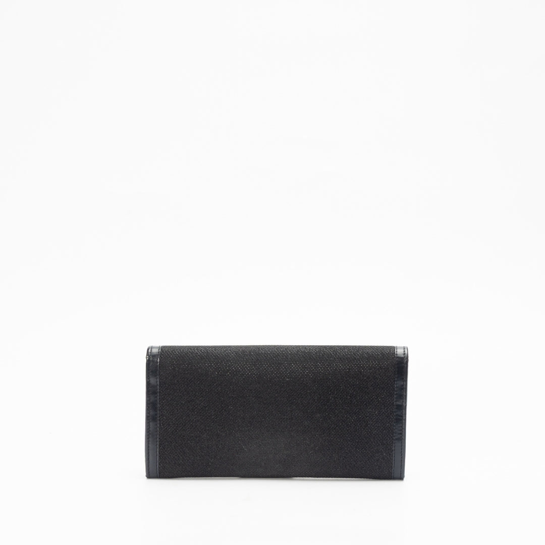 Jimmy Choo Black Leather Clutch