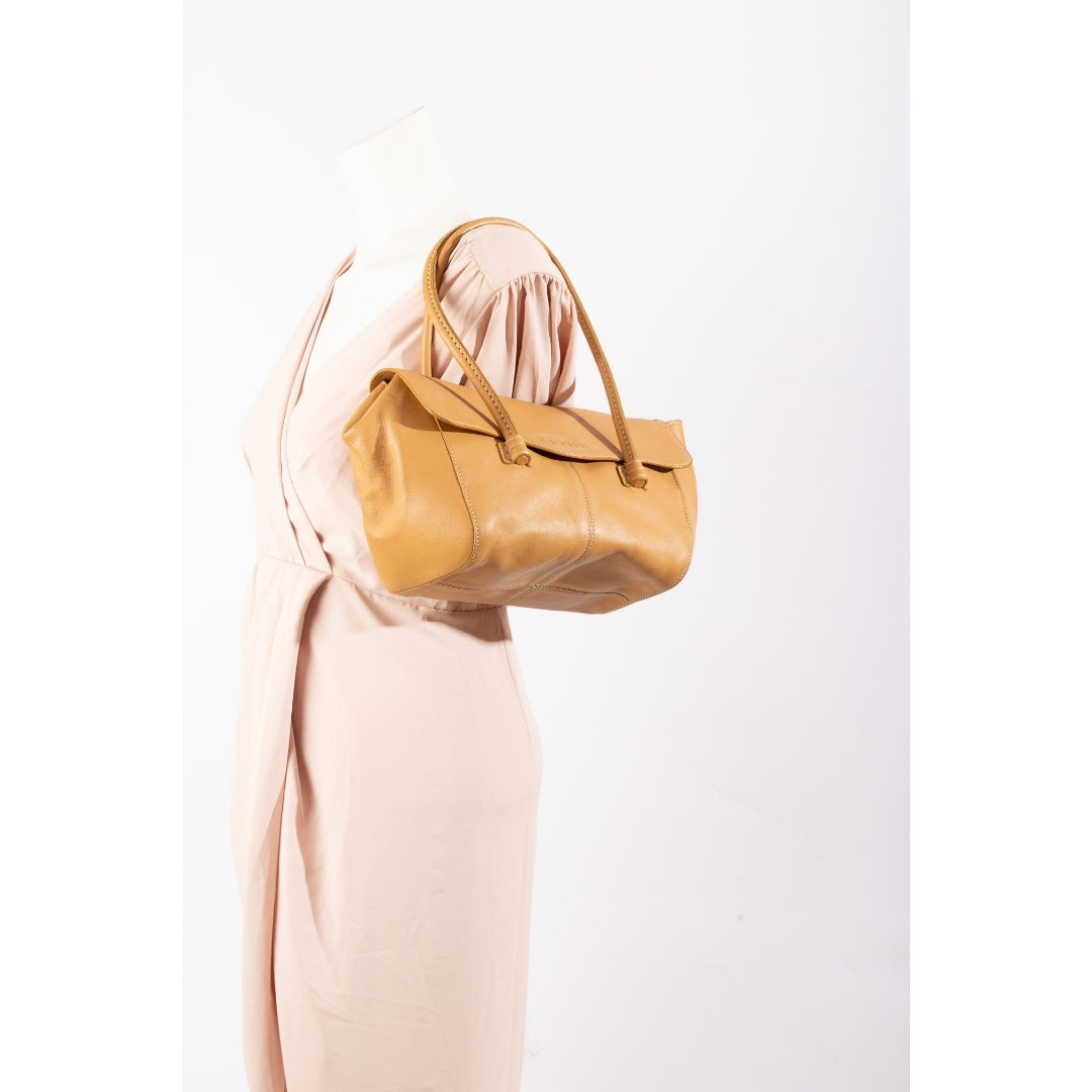 Tod's Beige Leather Satchel