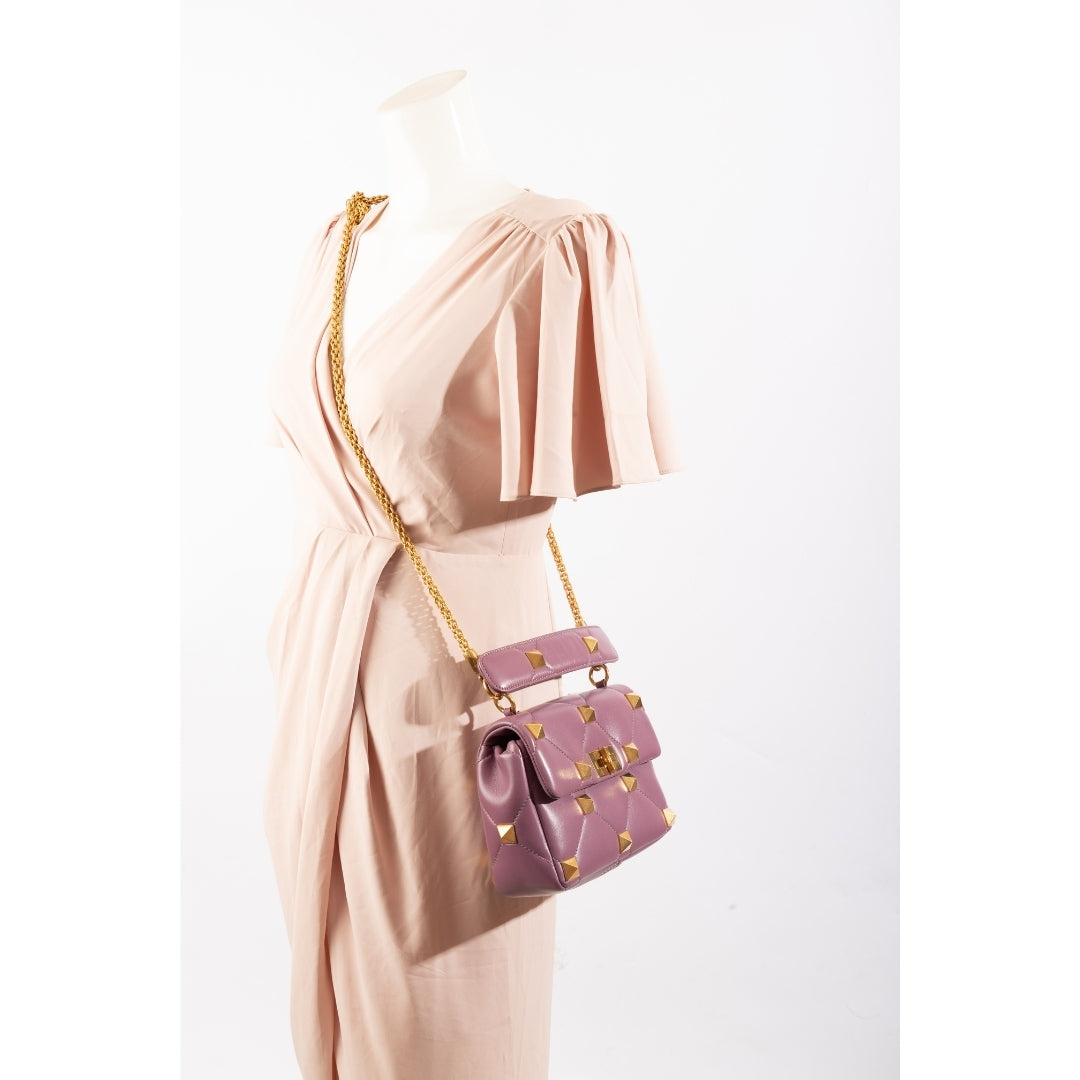 Valentino Garavani Small Roman Stud Top Handle Bag