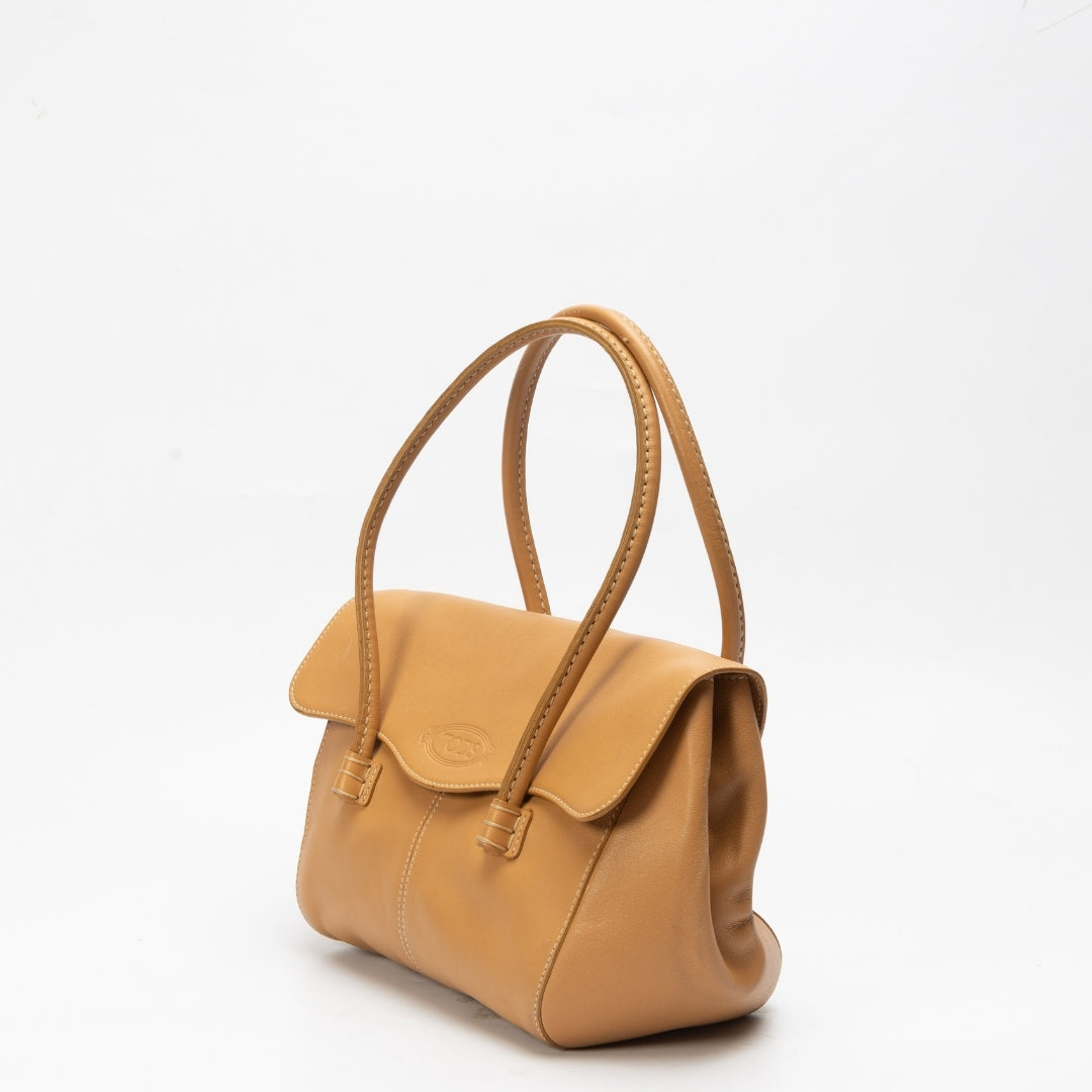 Tod's Beige Leather Satchel