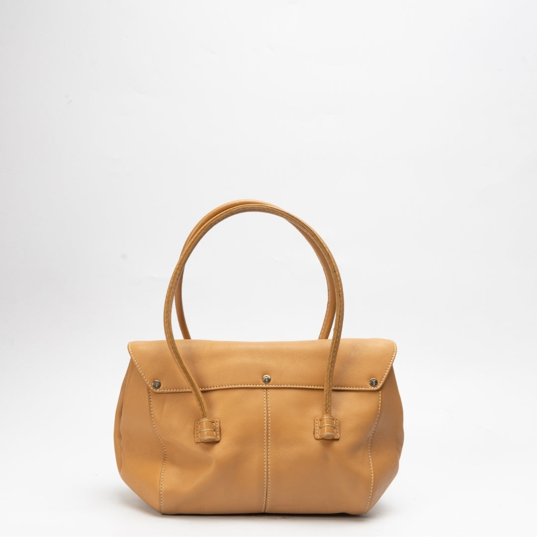 Tod's Beige Leather Satchel