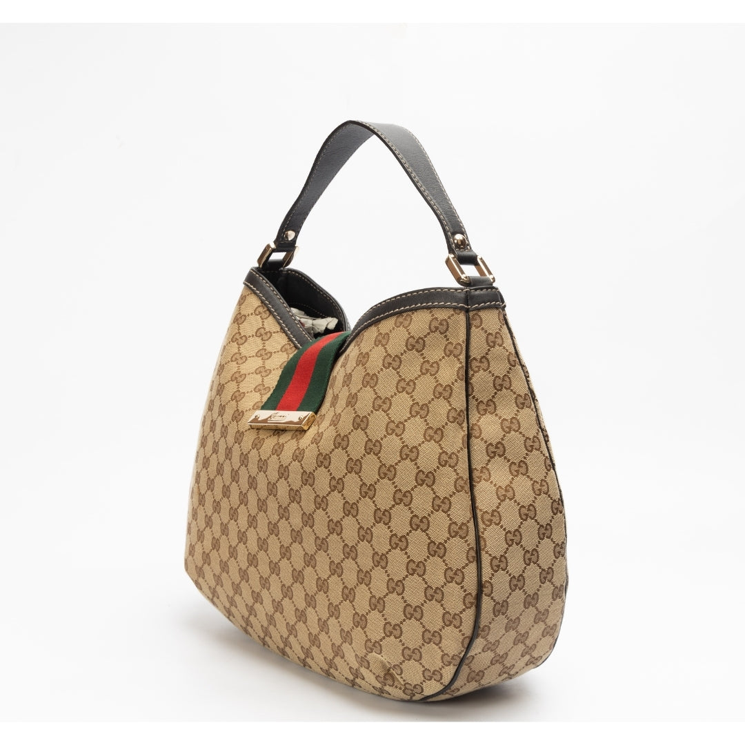 Gucci GG Canvas Medium Hobo Bag