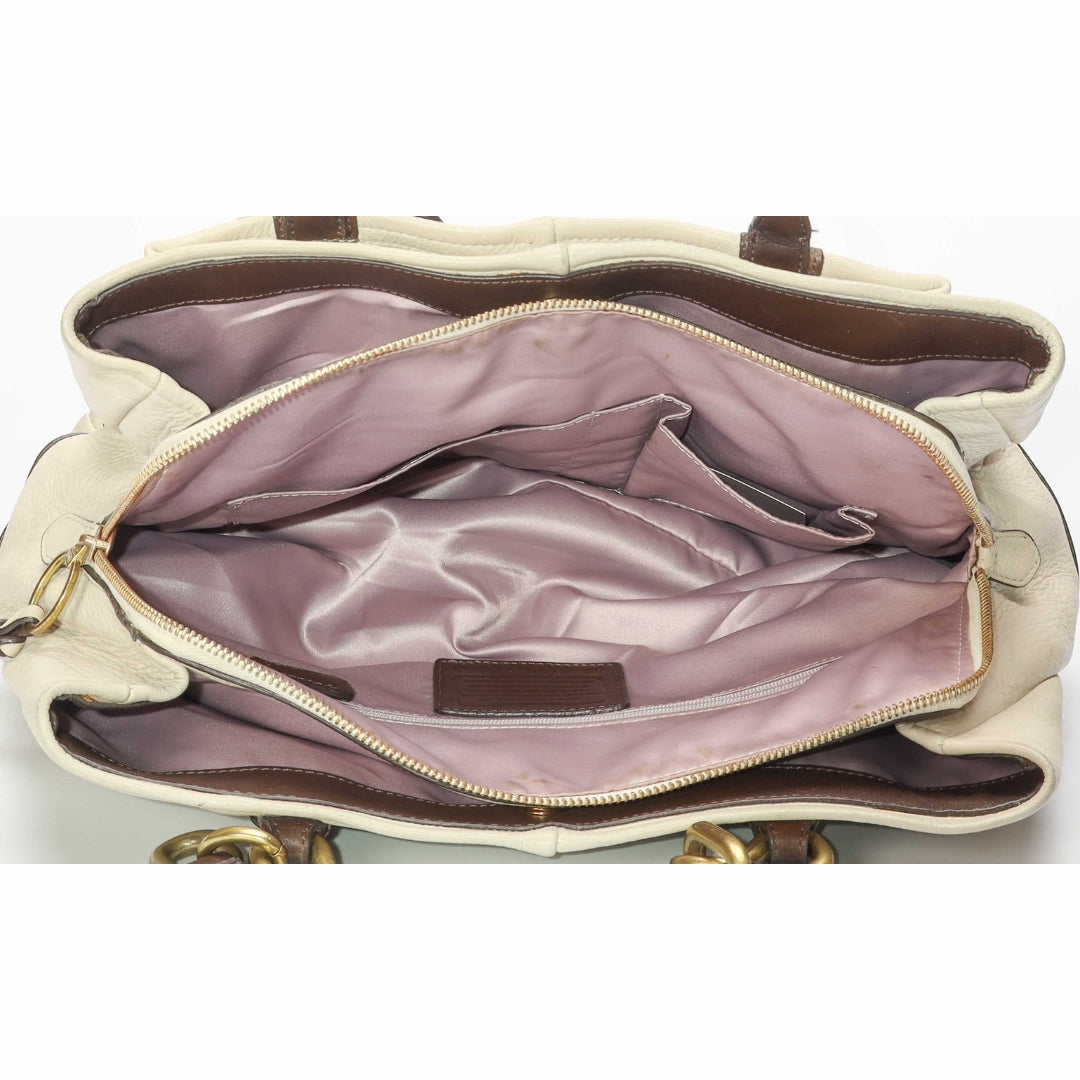 Coach White Jayden Carryall Satchel