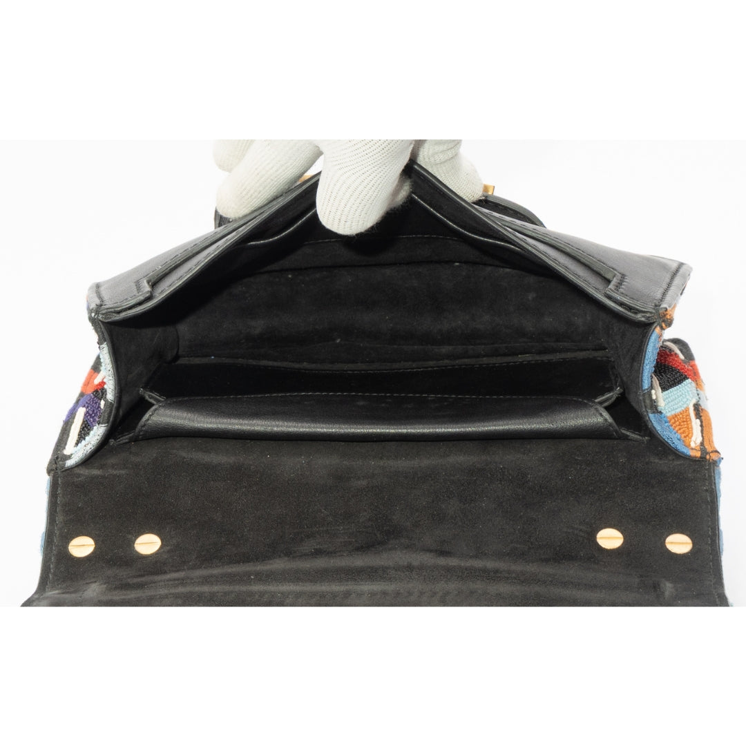 Dior J'Adior Embroidered Canvas Flap Bag