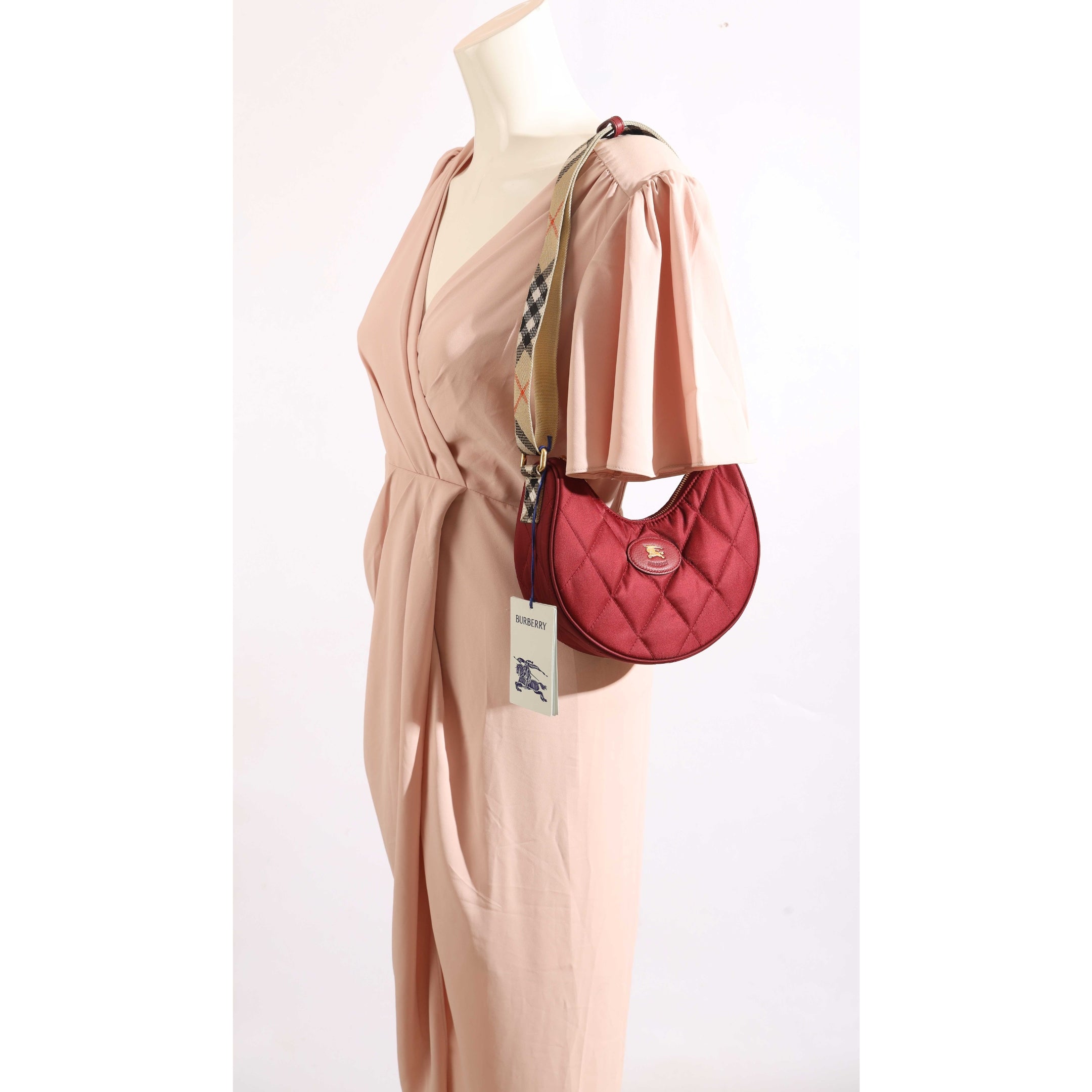 Burberry Red Horseshoe Crossbody Bag