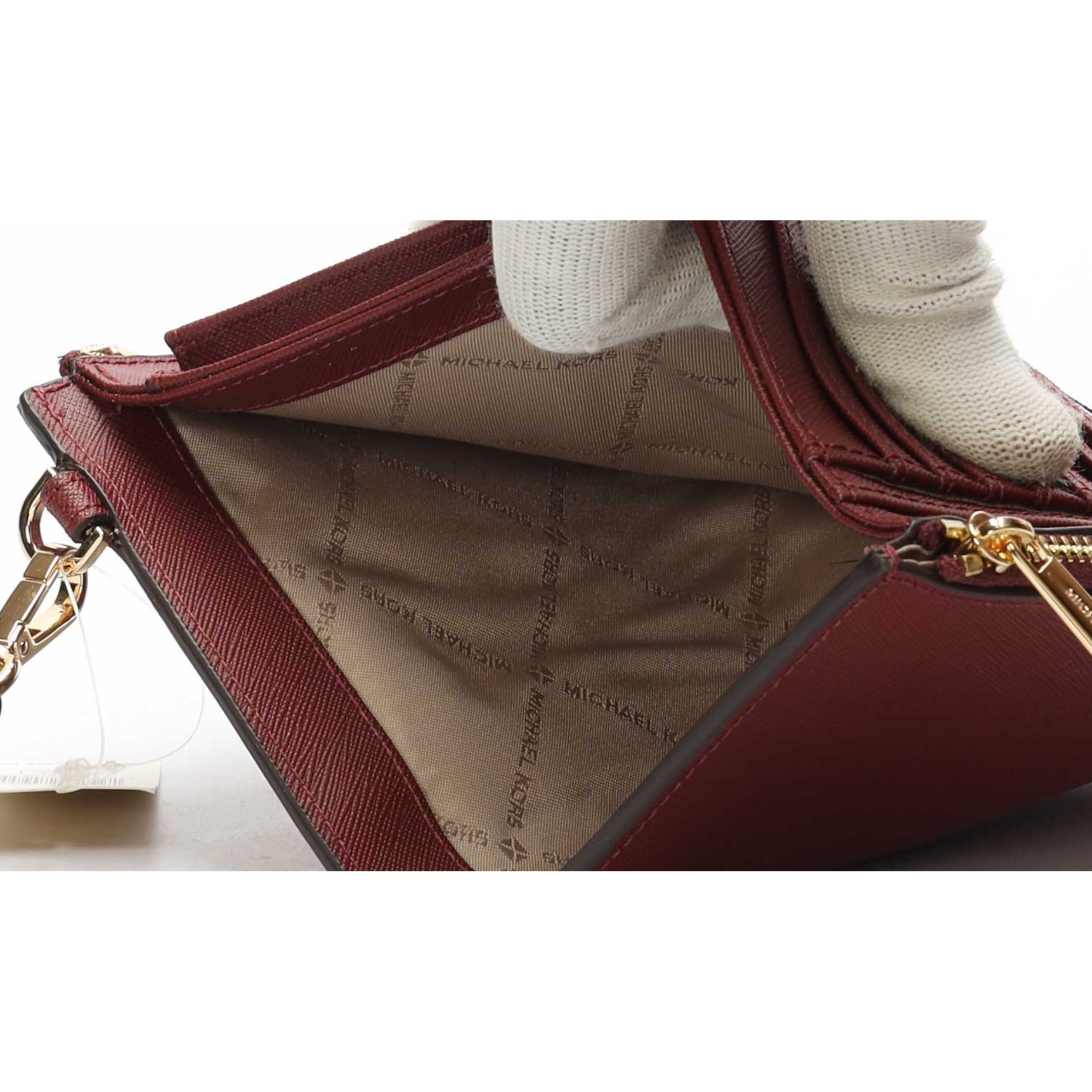 Michael Kors Jet Set Maroon Wristlet Wallet