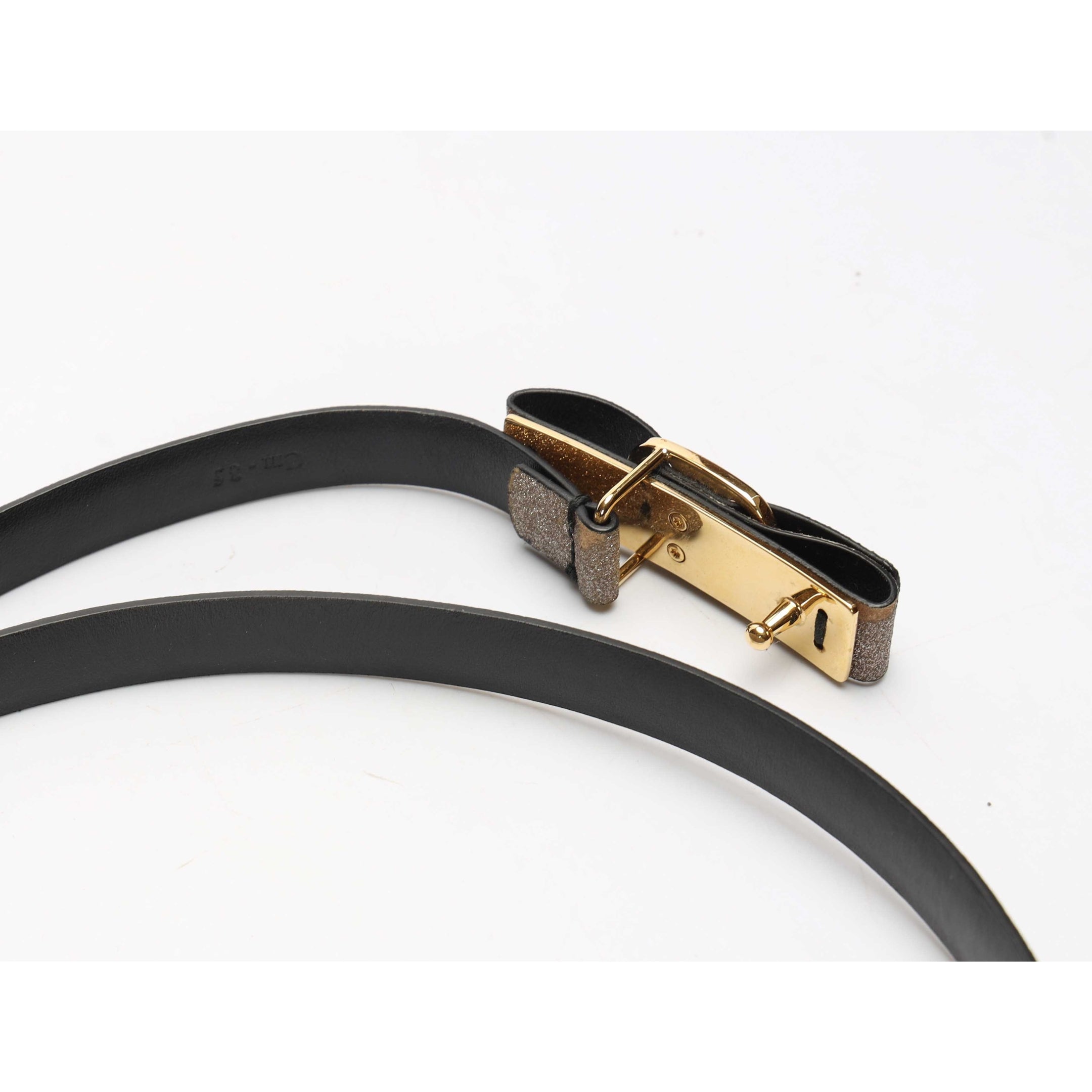 Salvatore Ferragamo Glittery Vara Bow Belt