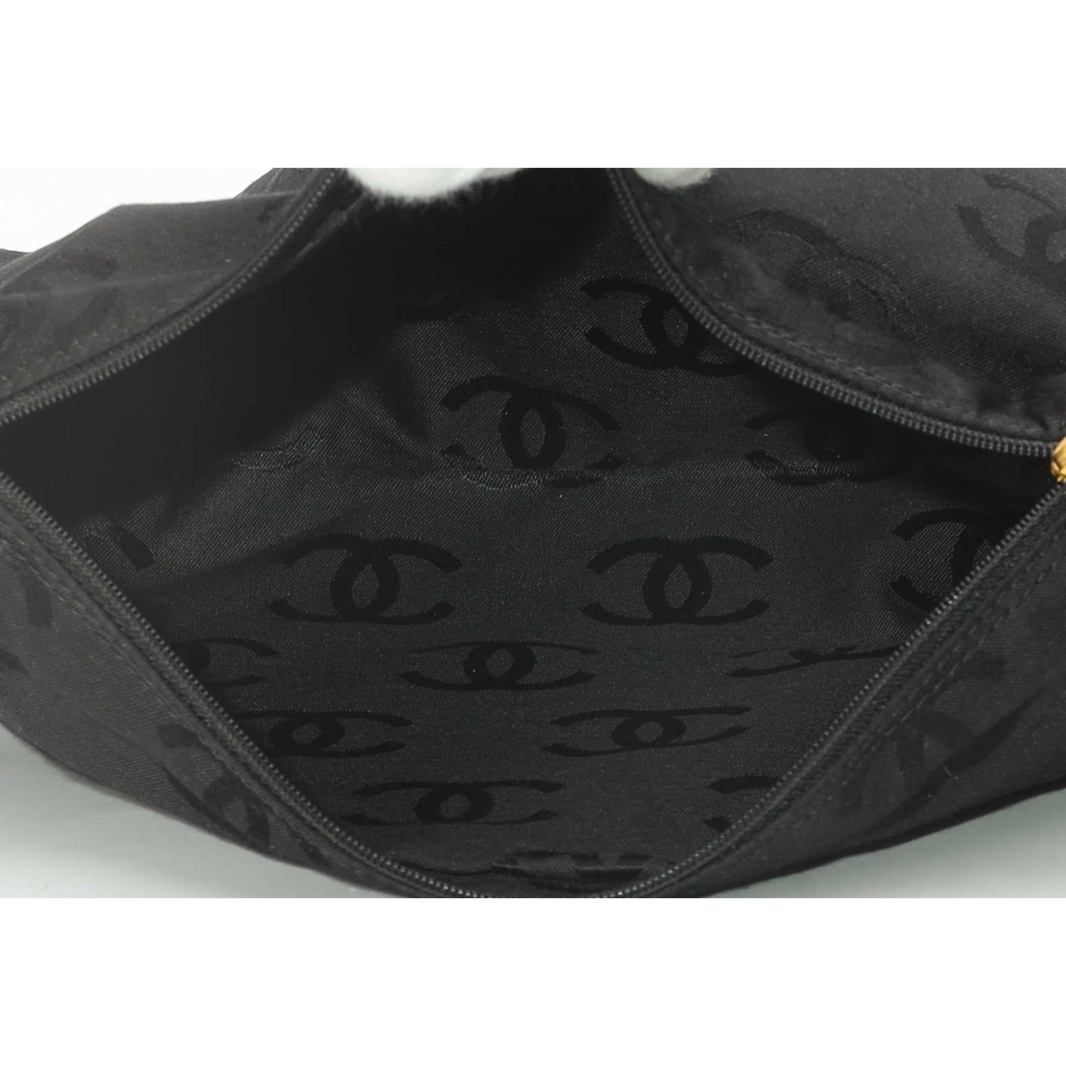 Chanel Black Coco Mark Pouch