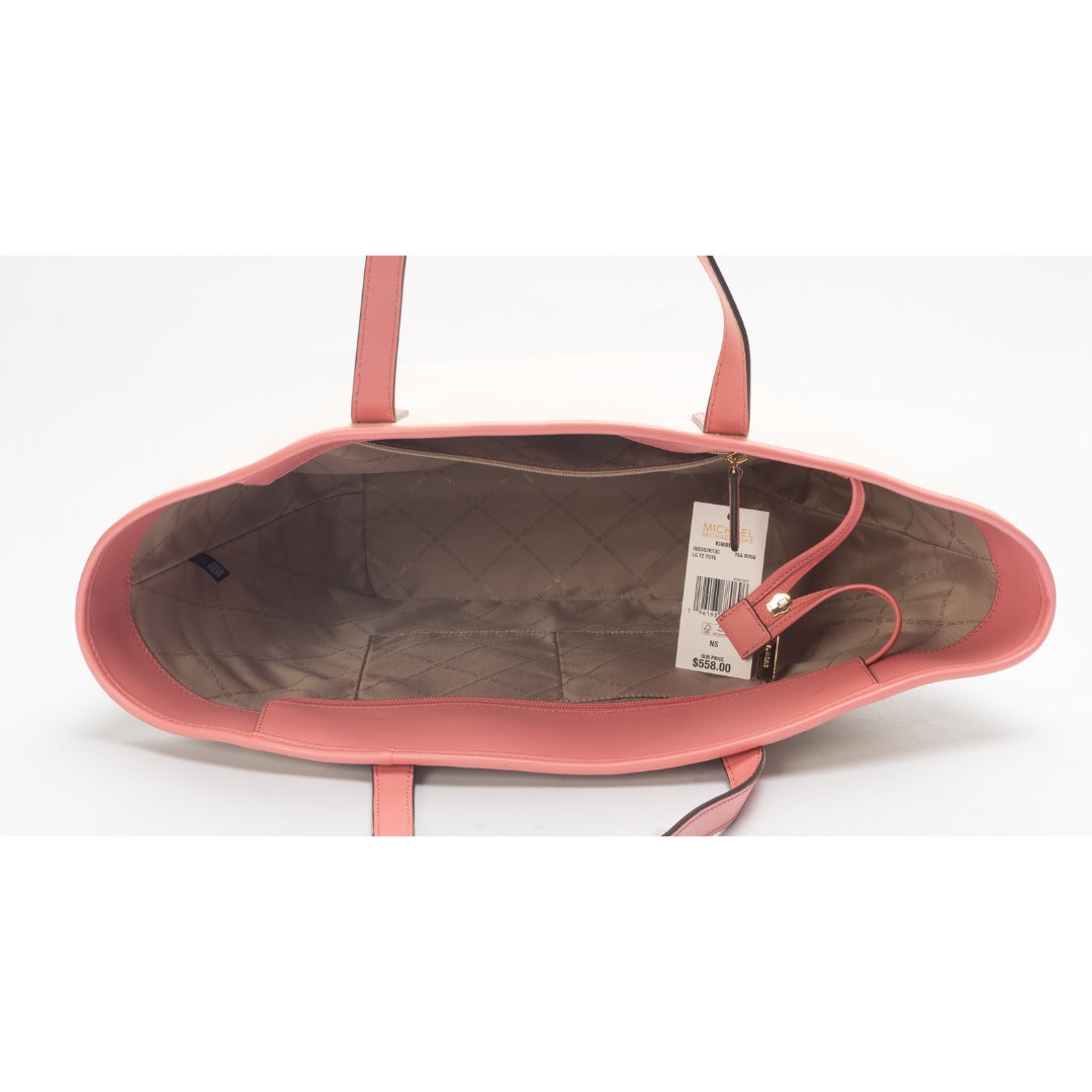 Michael Kors Kimber White/Pink Tote