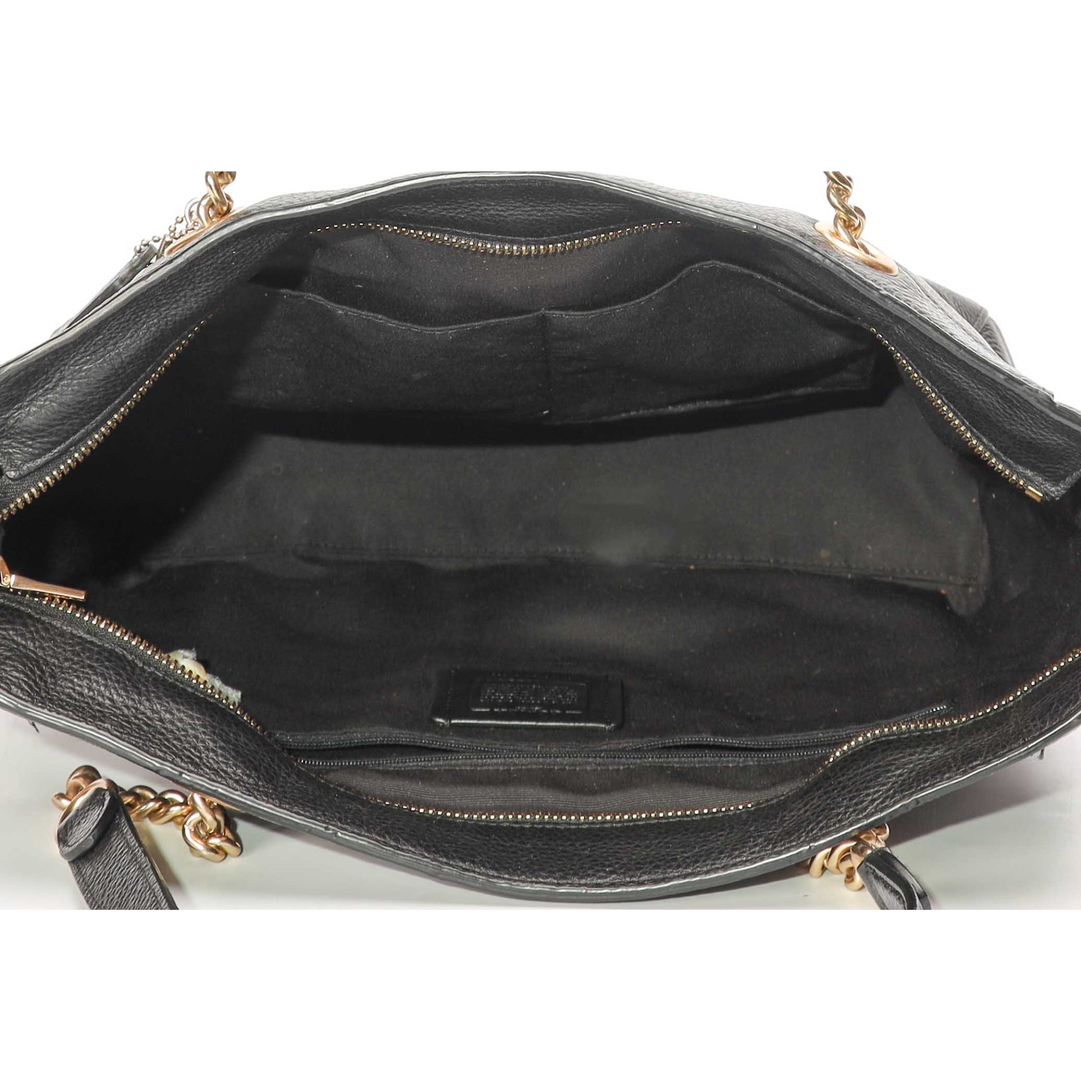 Coach Black Marlie Zip Tote