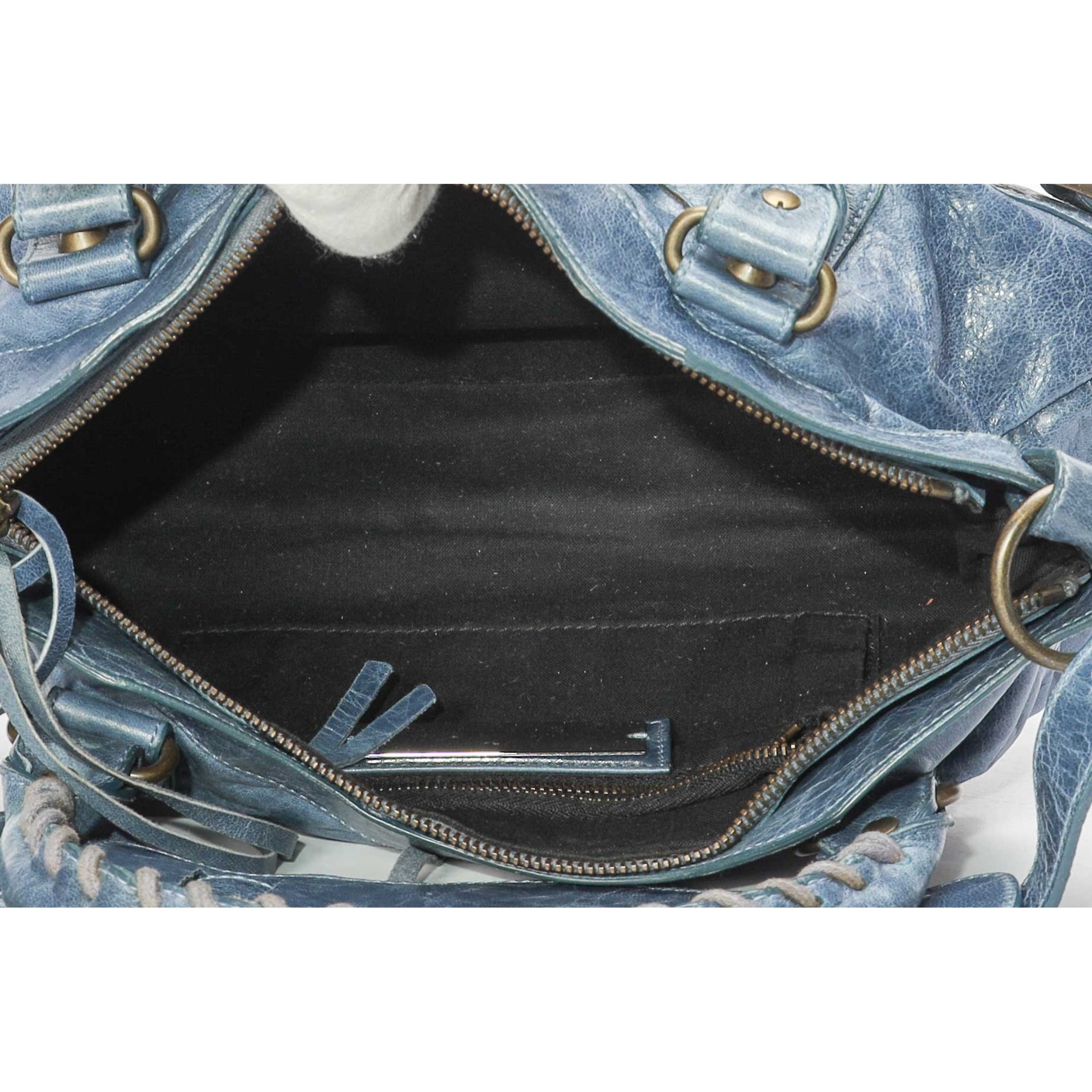 Balenciaga Marine Blue RH City Satchel
