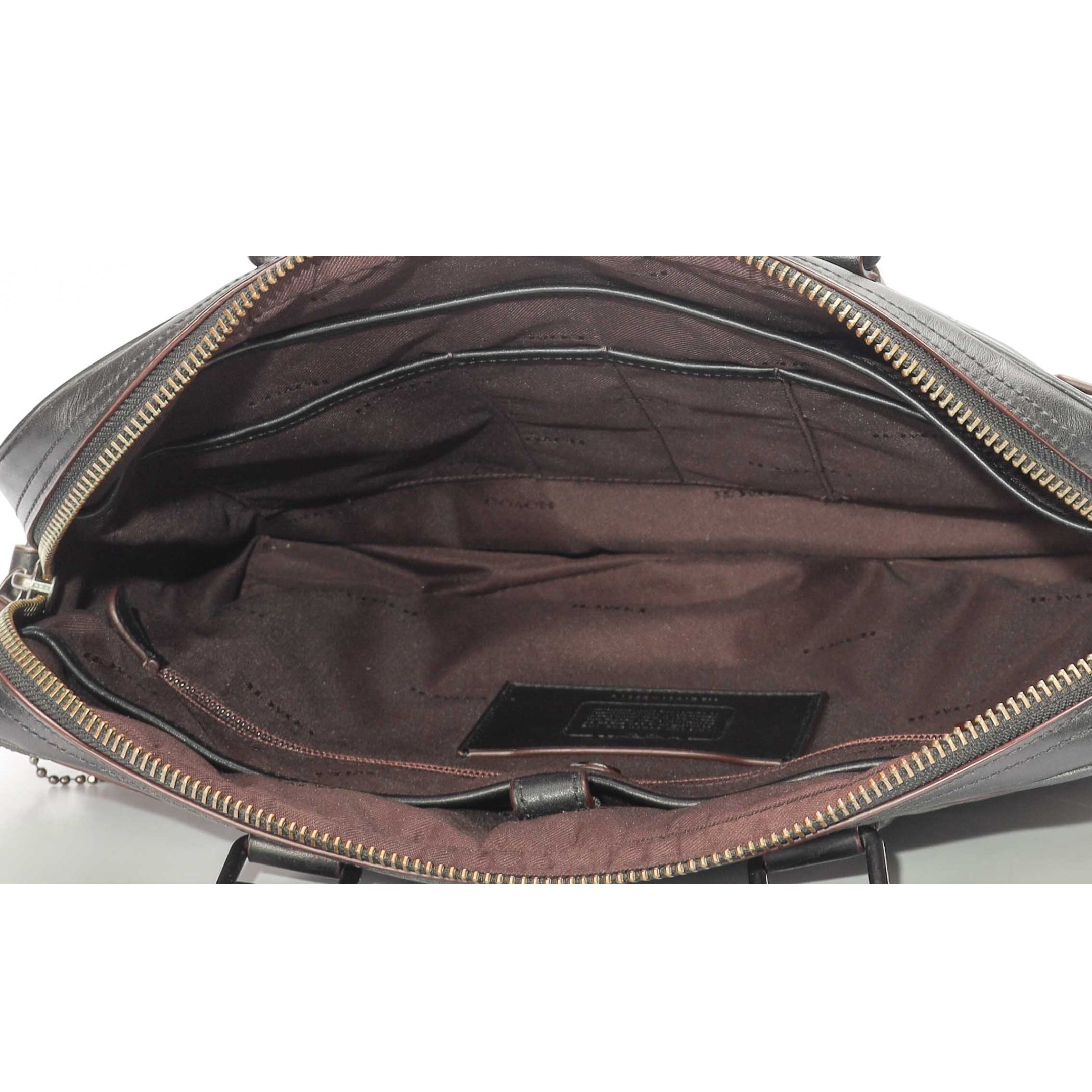Coach Hudson 5 Signature Leather Laptop Bag