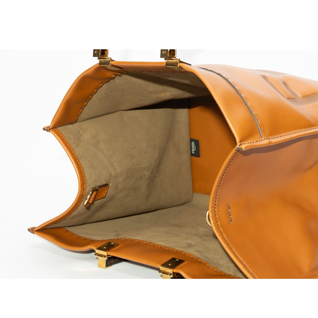Fendi Brown Sunshine Tote