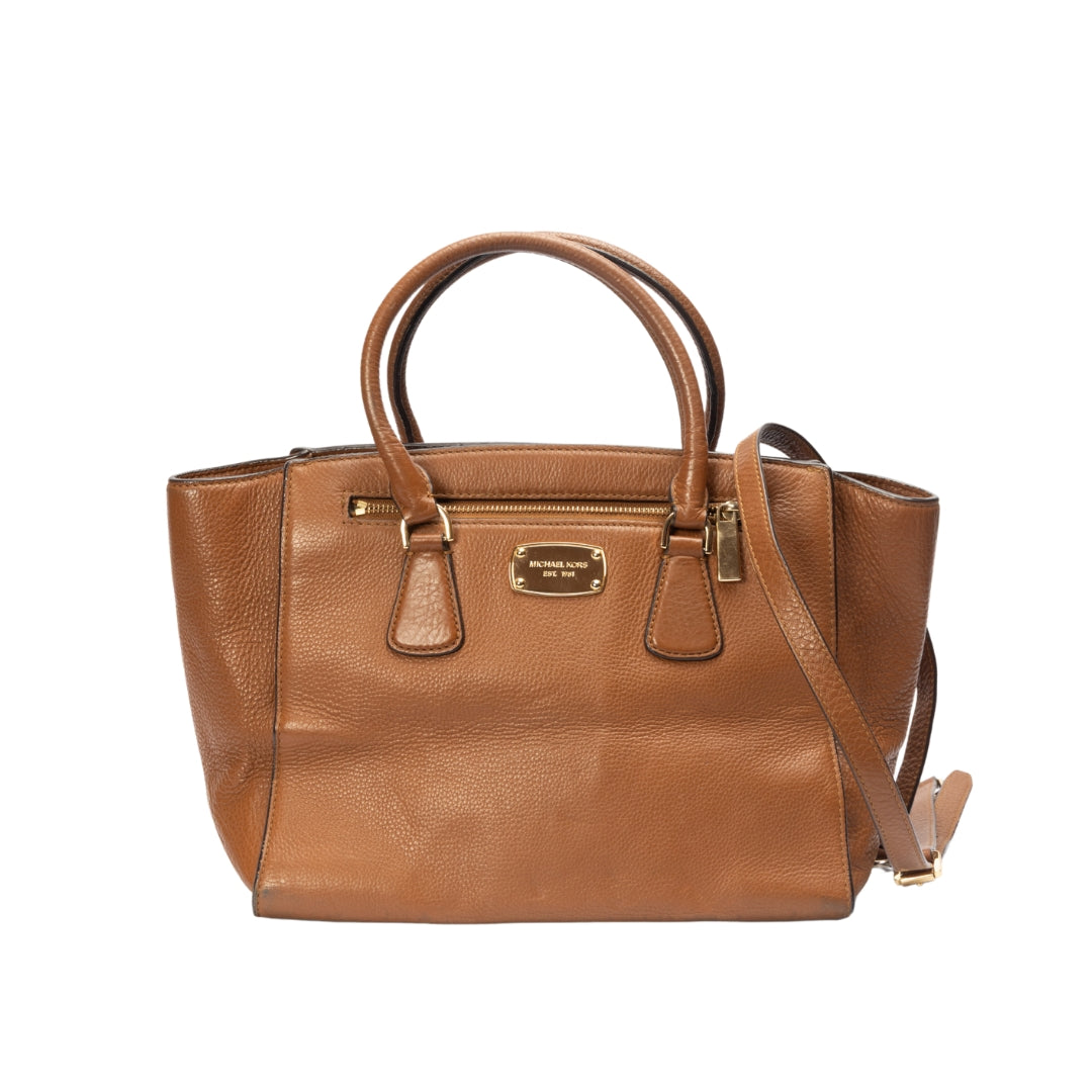Michael Kors Hamilton Medium Leather Satchel